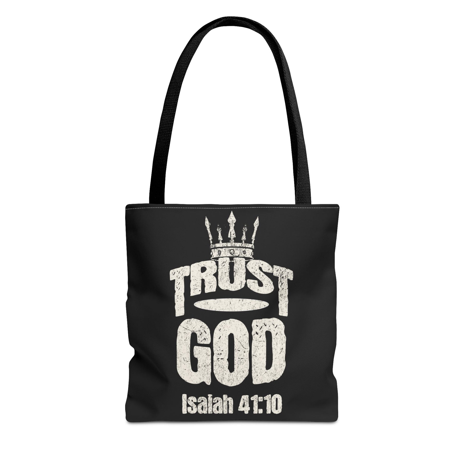 ✝️ Trust God – Isaiah 41:10 Christian Tote Bag