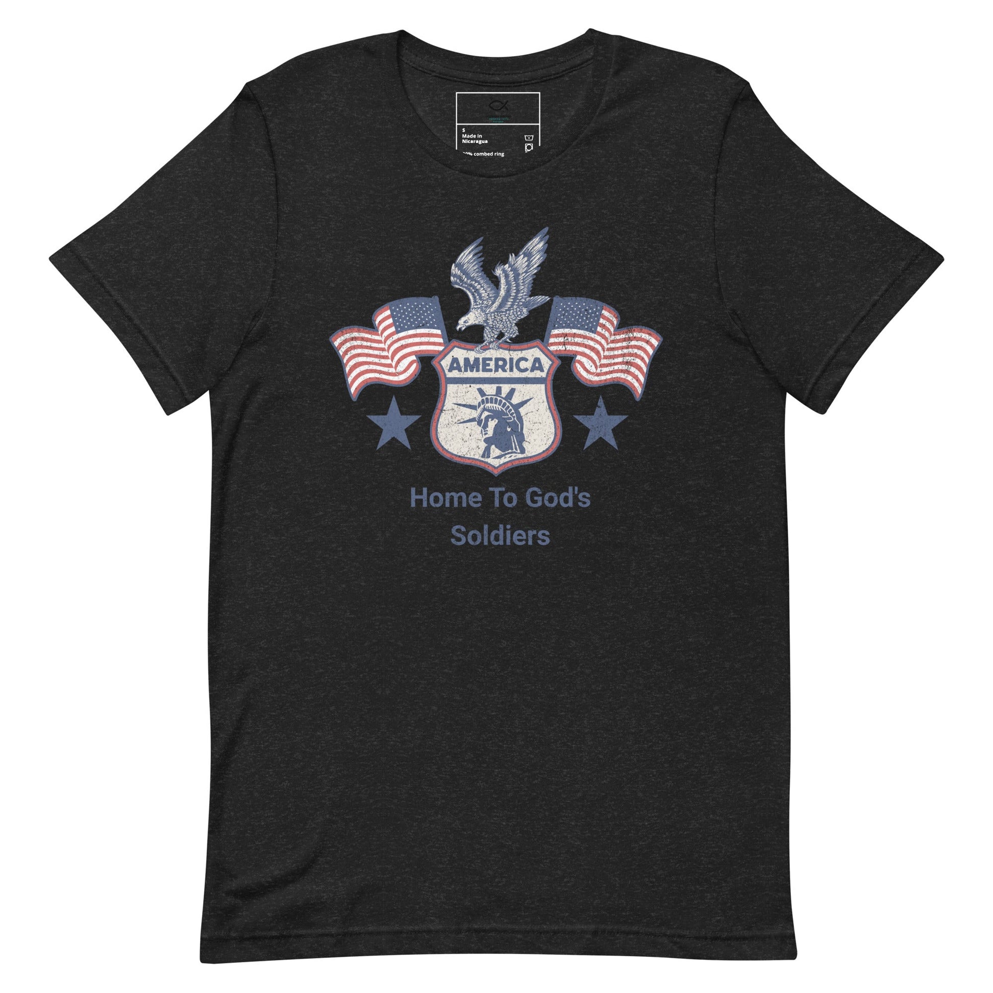America T-Shirt – Home to God’s Soldiers Patriotic Christian Apparel | T-Shirt – GodSpeed Threads