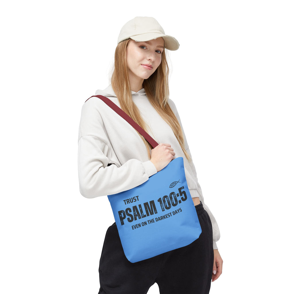 Inspirational Tote Bag - Trust Psalm 100:5, Faithful Christian Gift, Encouragement Accessory, Sustainable Shopping Bag, Inspirational [...]