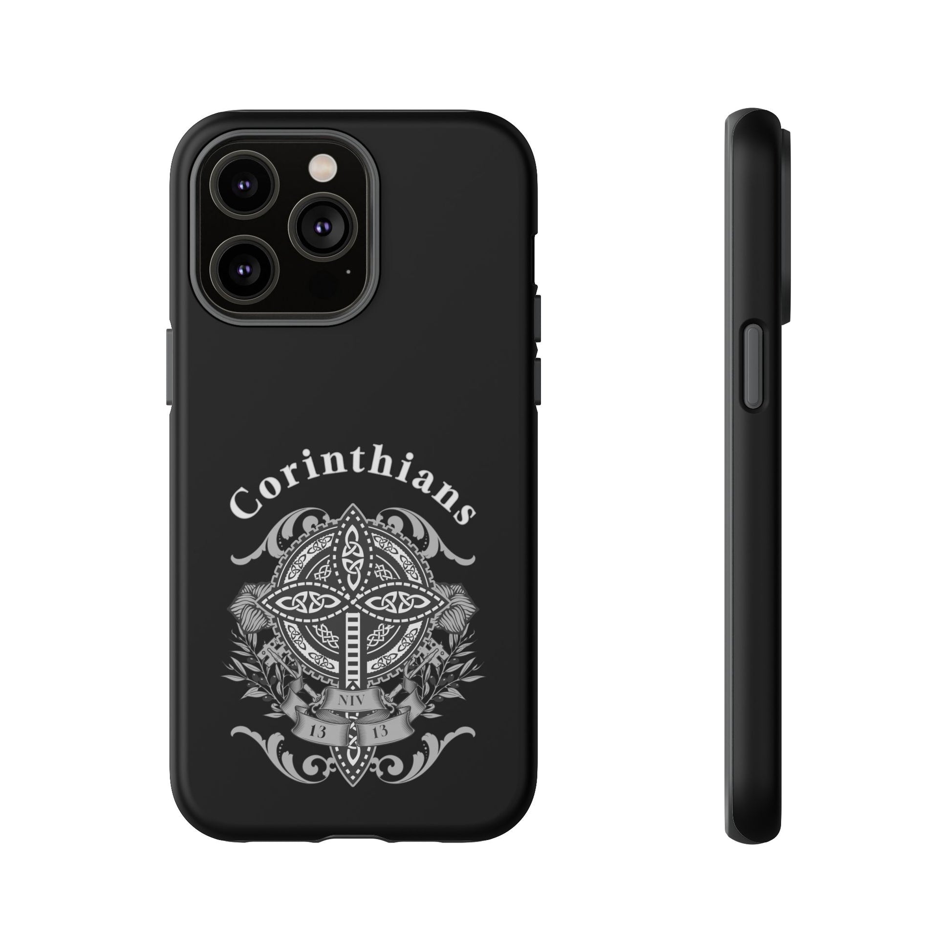 Corinthians Tough Case: Durable Phone Protection, Christian Gift, Unique Design, Trendy Accessory, Faith-Based Style
