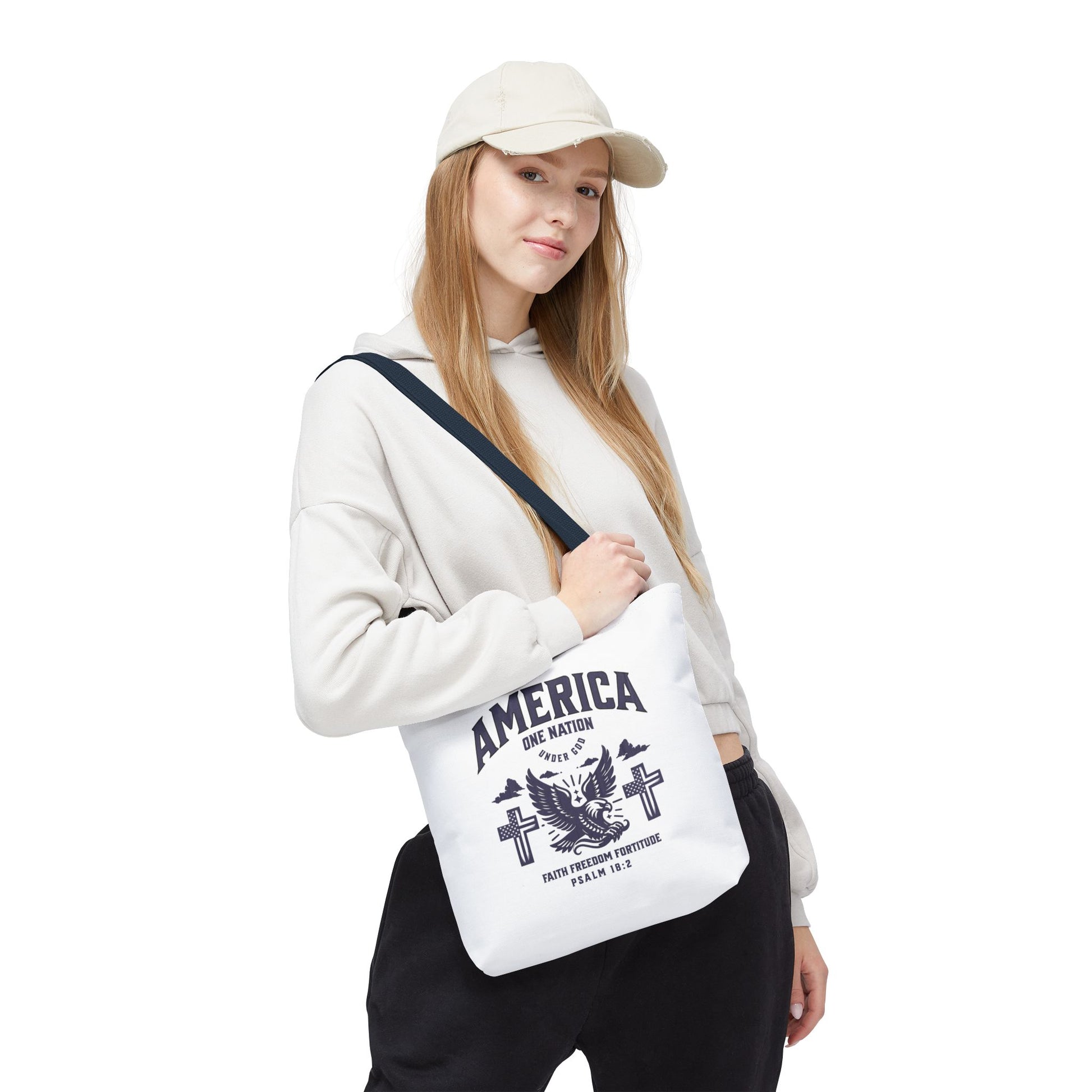 ⭐ America Faith Tote Bag – Bold Patriotic & Faith Statement