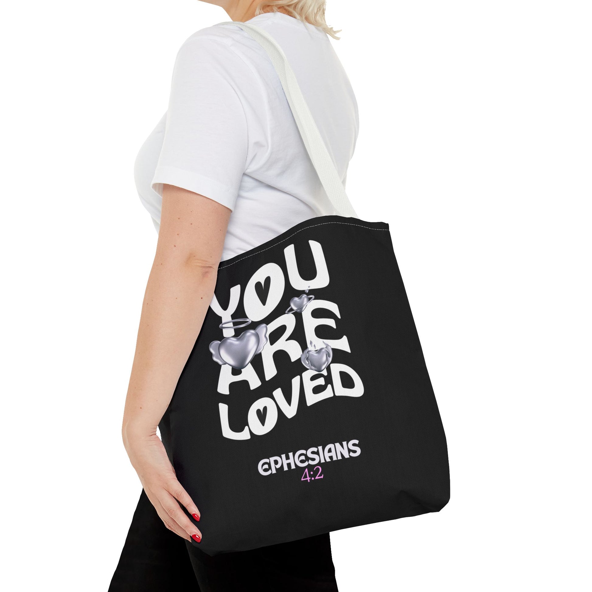 ⭐ "You Are Loved" Tote Bag – Ephesians 4:2