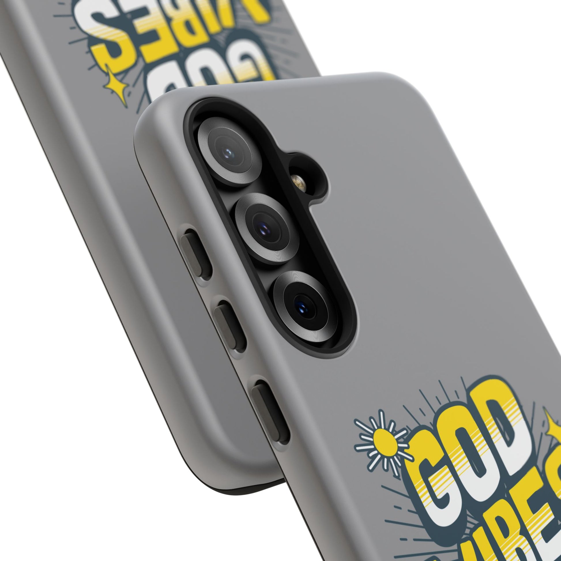 God Vibes Only Phone Case - Inspirational Tough Case, Positive Message Cover, Gift for Faith, Spirituality, Encouragement