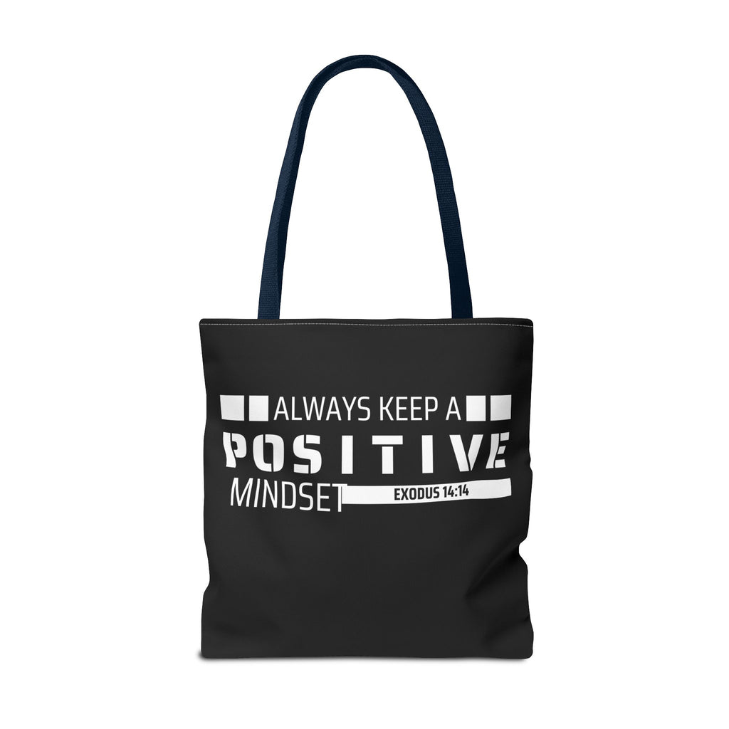 Always Keep A Positive Mindset Tote Bag, Inspirational Bag, Eco-Friendly Carryall, Motivational Gift, Affirmation Tote, Daily Reminder