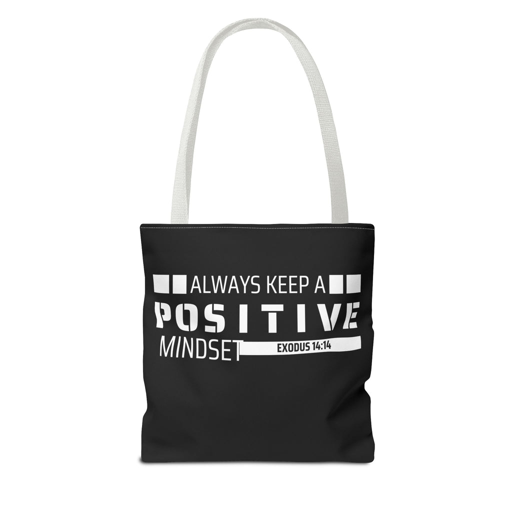 Always Keep A Positive Mindset Tote Bag, Inspirational Bag, Eco-Friendly Carryall, Motivational Gift, Affirmation Tote, Daily Reminder