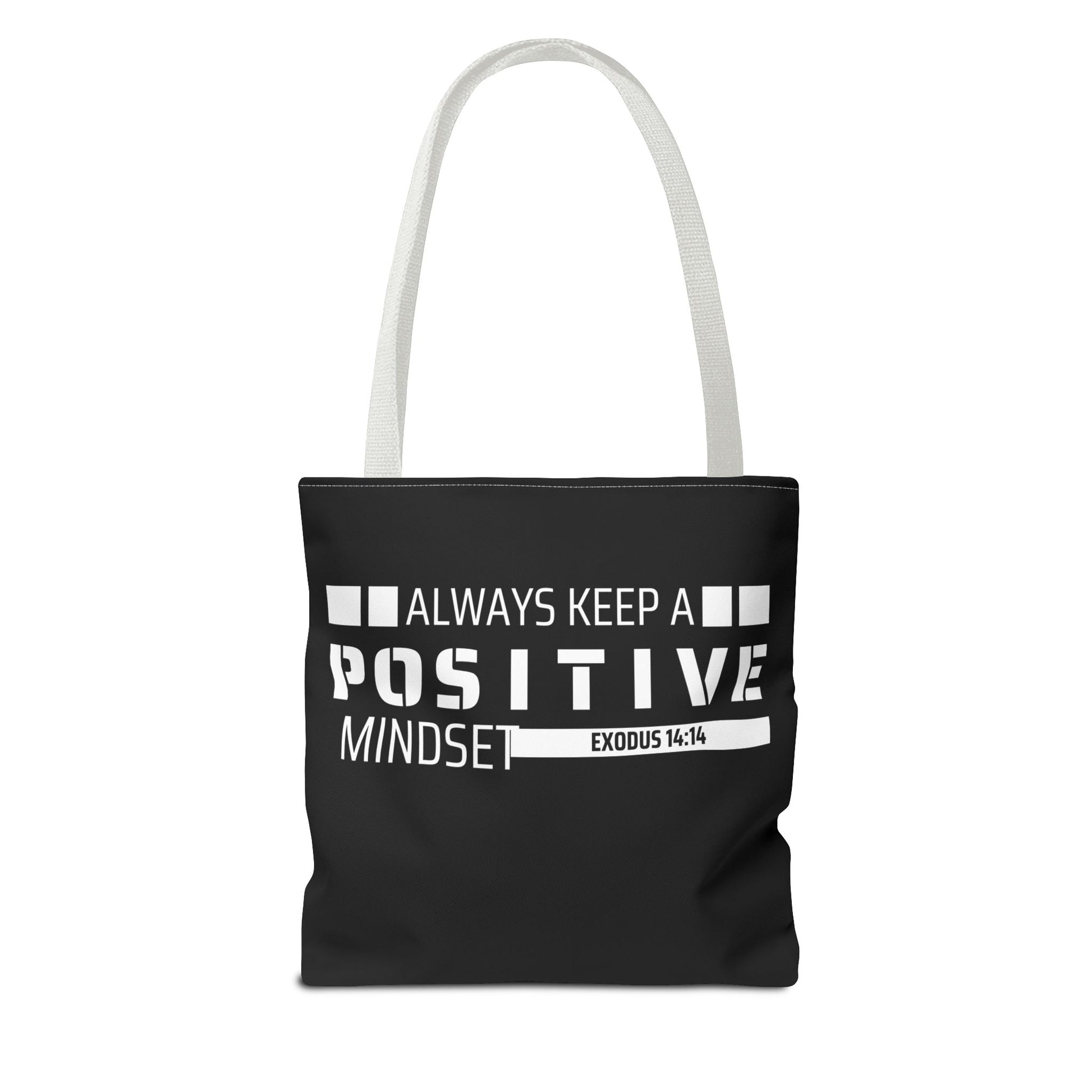 Always Keep A Positive Mindset Tote Bag, Inspirational Bag, Eco-Friendly Carryall, Motivational Gift, Affirmation Tote, Daily Reminder