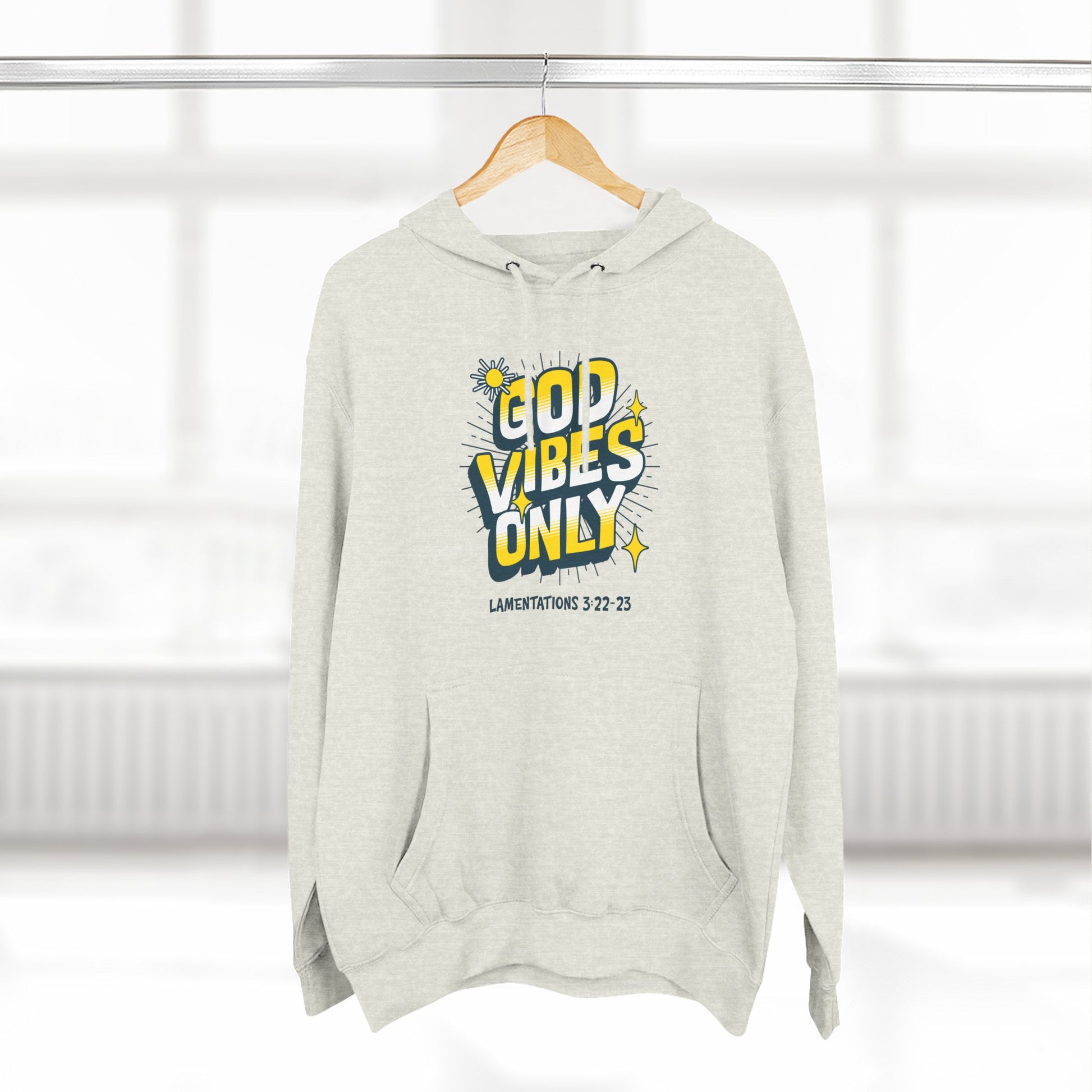 God Vibes Only Hoodie, Soft Fleece Sweatshirt, Inspirational Apparel, Unisex Hoodie Gift, Cozy Casual Wear