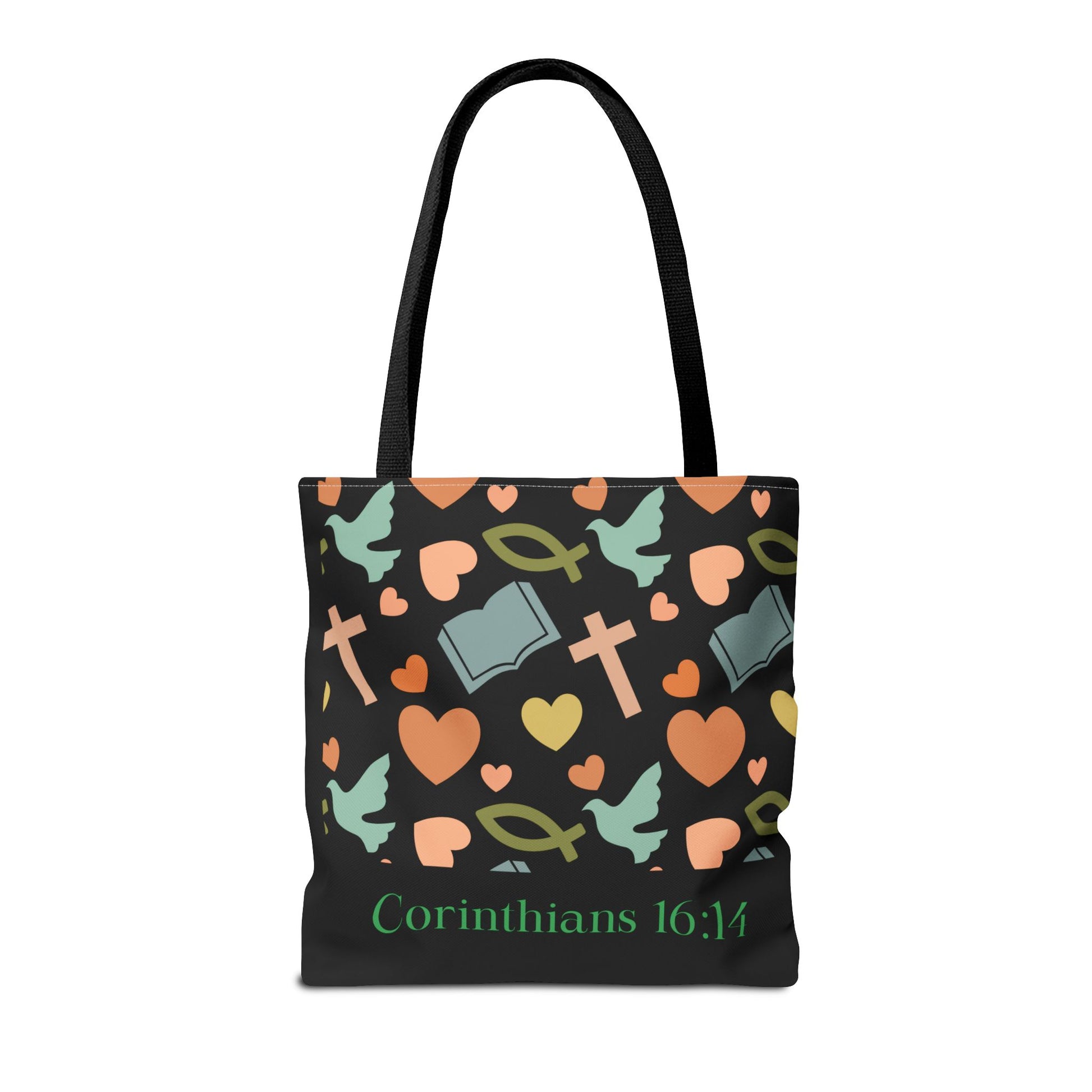 Christian Tote Bag with Inspirational Design, Perfect for Church, Gift for Believers, Faith-based Accessory, Everyday Use, Bible Verse Tote
