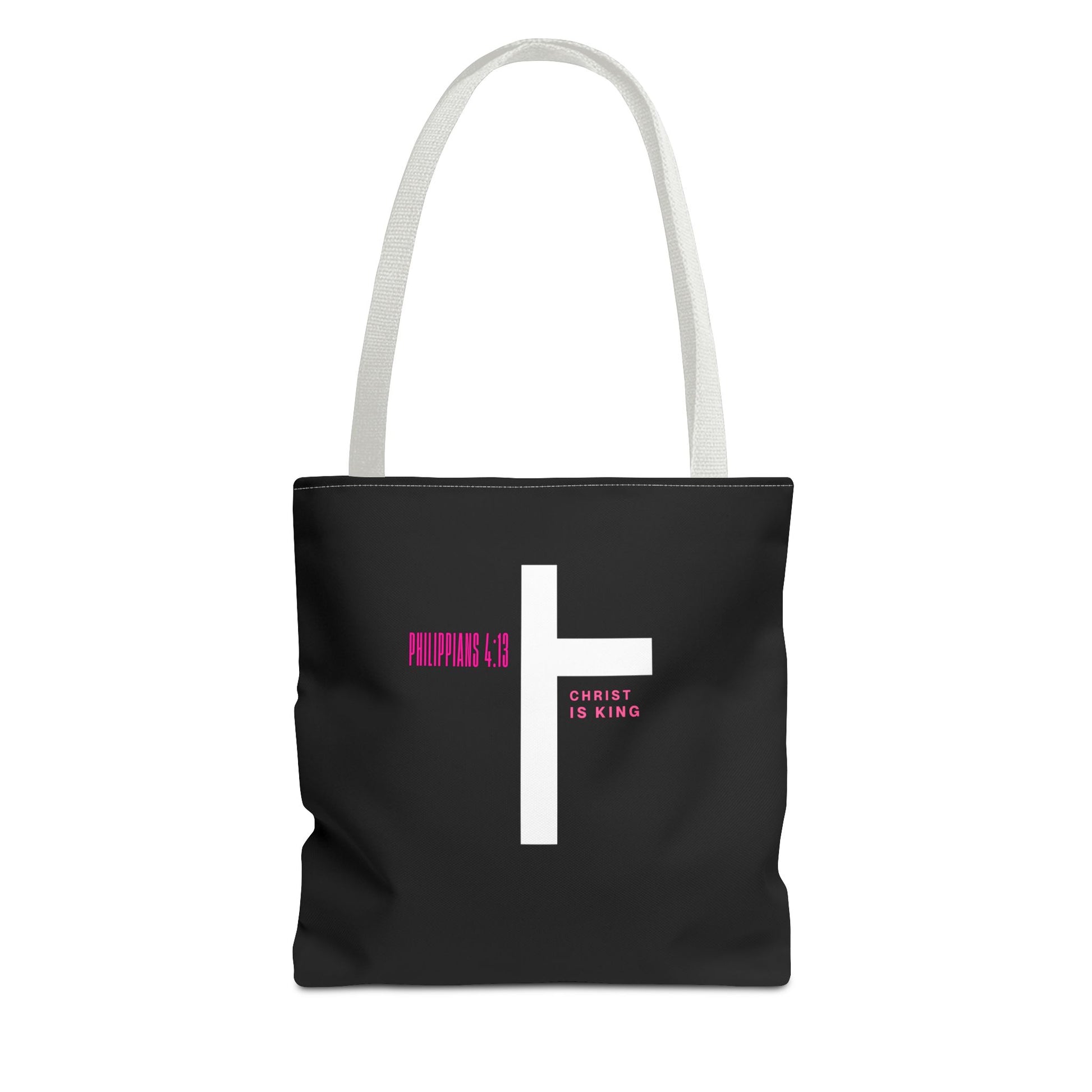 ⭐ Philippians 4:13 Tote Bag – Faith & Strength Statement Bag
