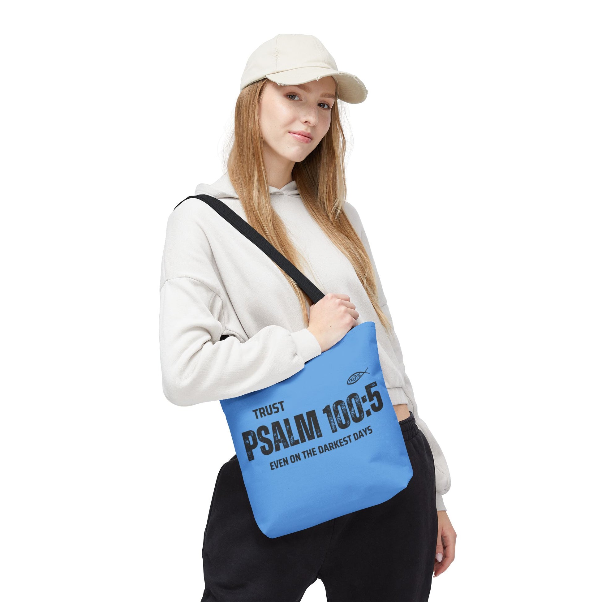 Inspirational Tote Bag - Trust Psalm 100:5, Faithful Christian Gift, Encouragement Accessory, Sustainable Shopping Bag, Inspirational [...]