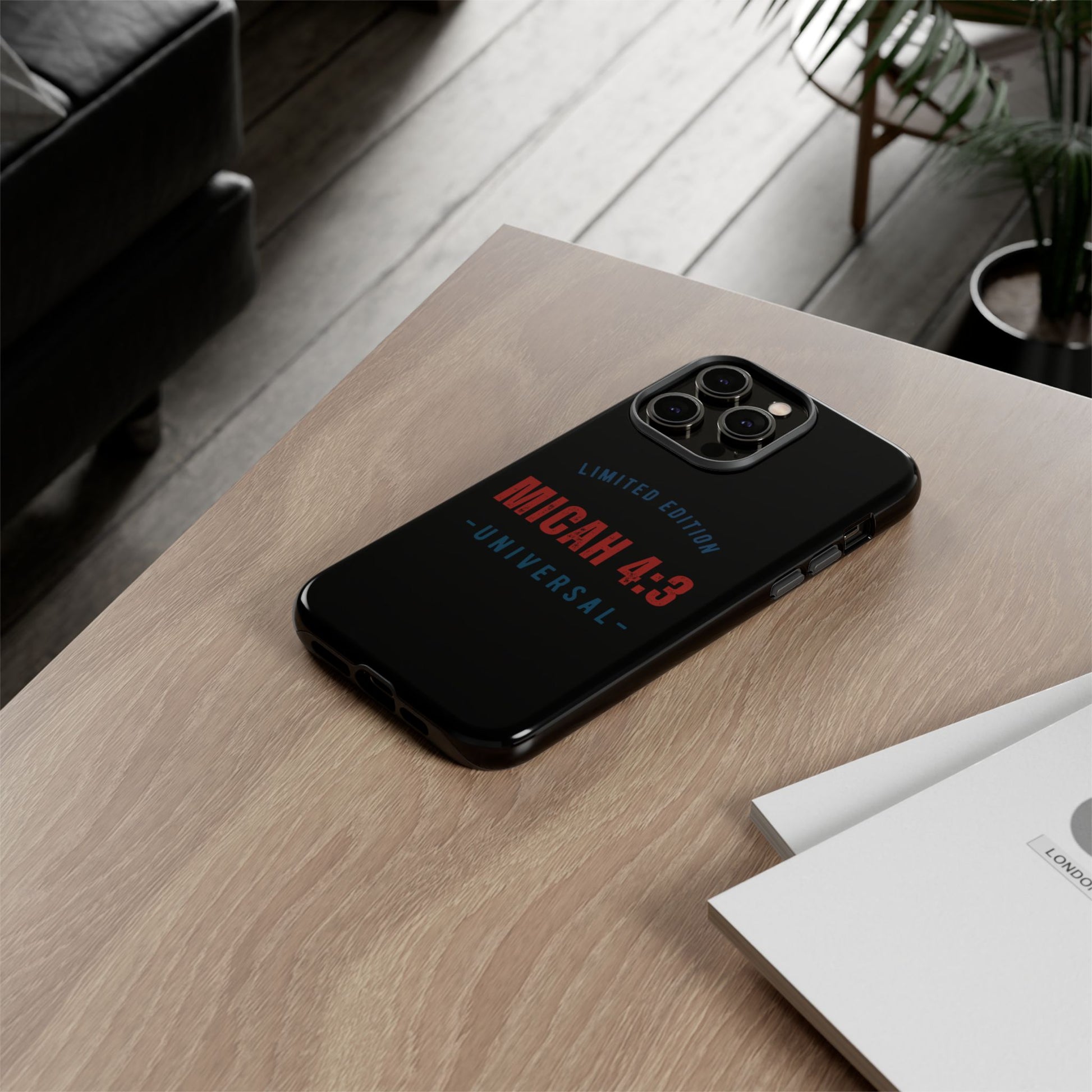 ⭐ Limited Edition Tough Phone Case, Inspirational Phone Cover, Micah 4:3 Design, Christian Gifts, Unique Cell Phone Accessory