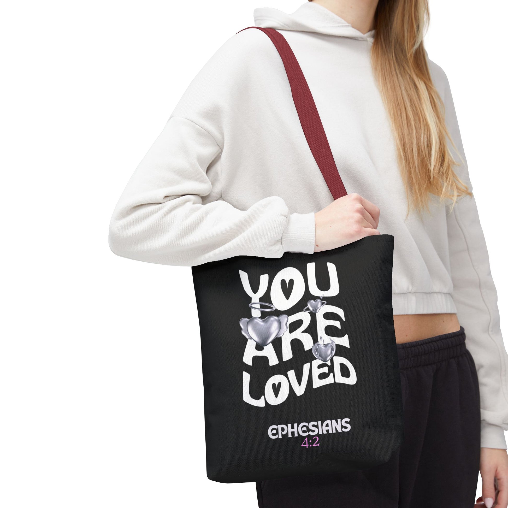 ⭐ "You Are Loved" Tote Bag – Ephesians 4:2