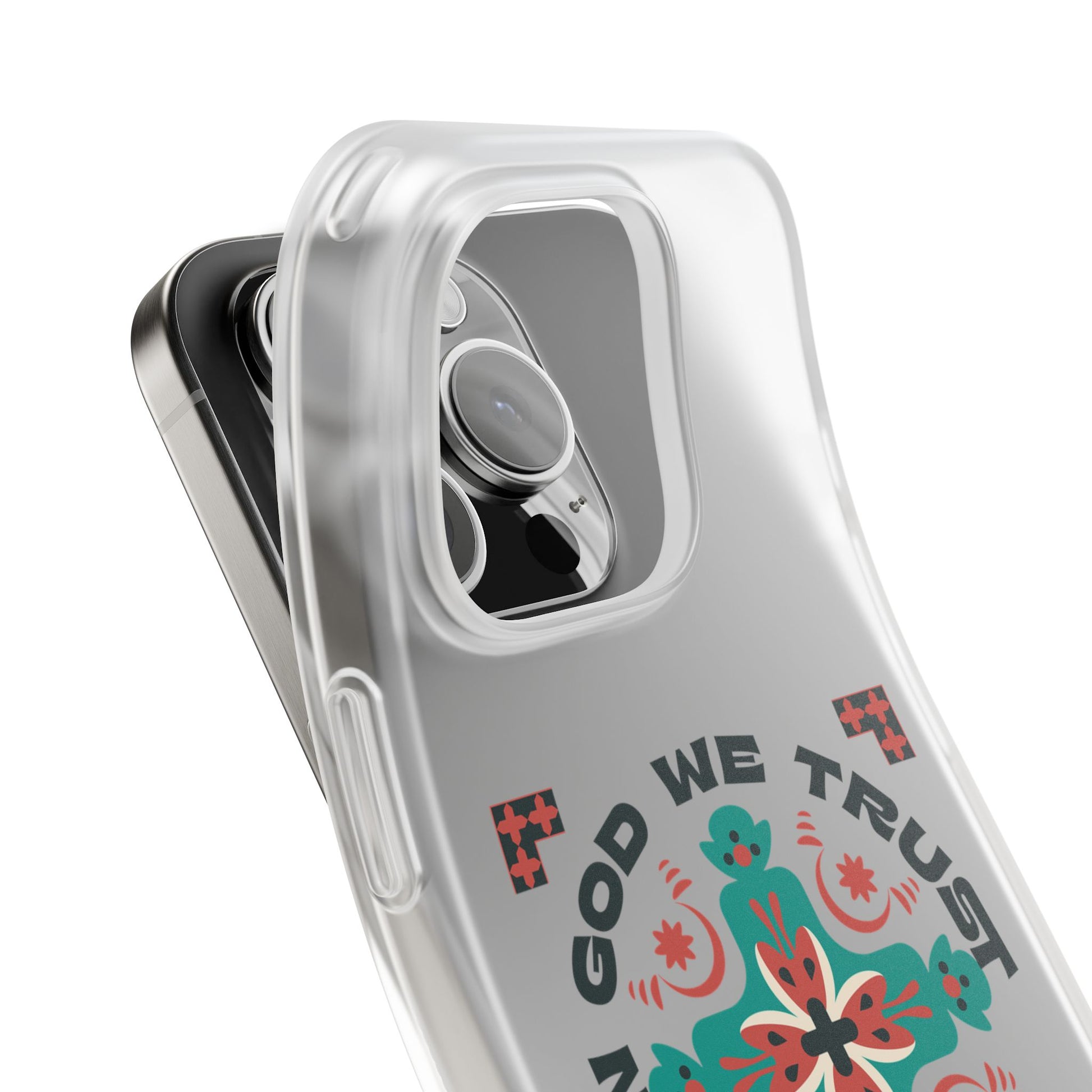 ⭐ In God We Trust Phone Case – Scripture Cross Design