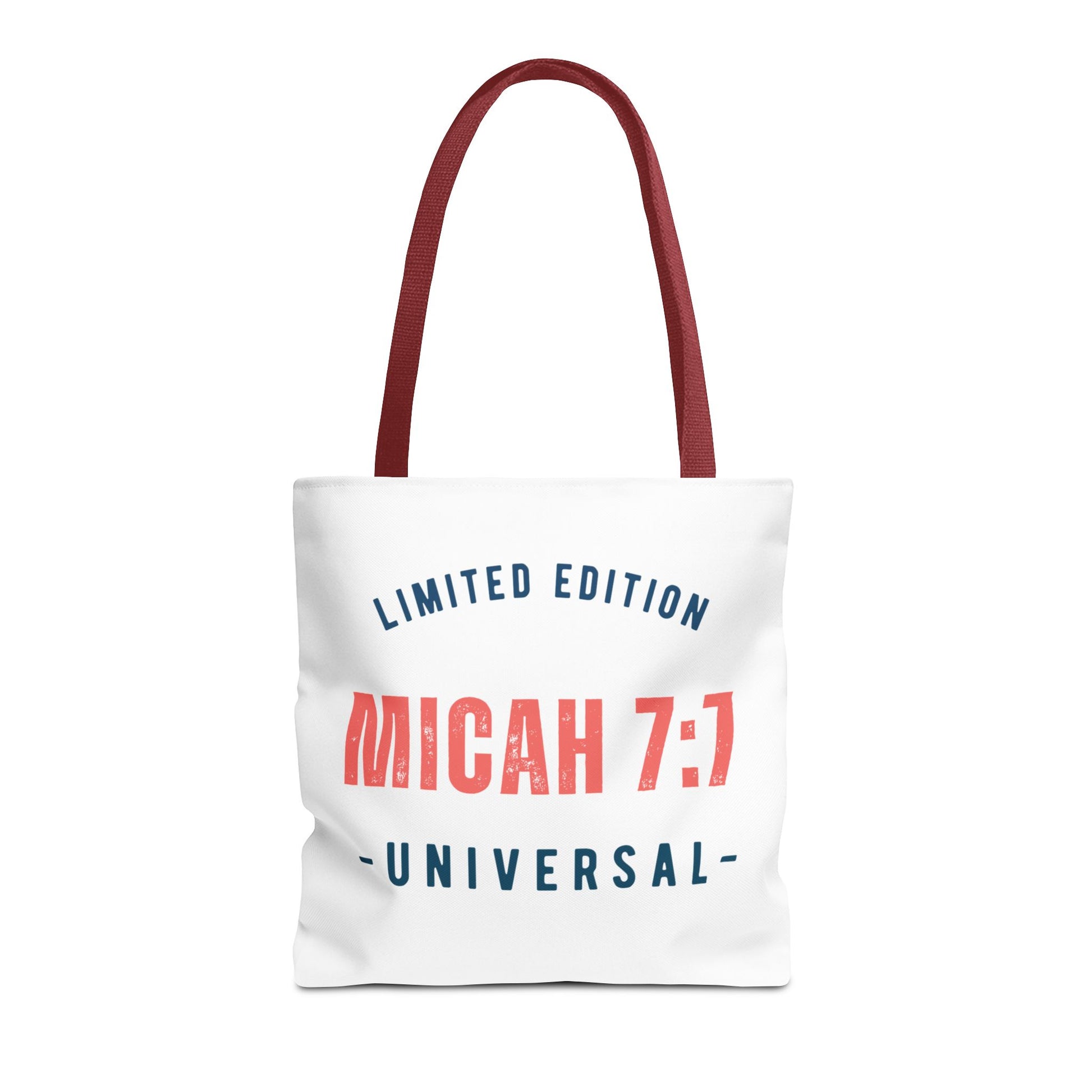 Limited Edition Inspirational Tote Bag - Micah 7:1, Motivational Carryall, Christian Gift, Everyday Tote, Reusable Shopping Bag
