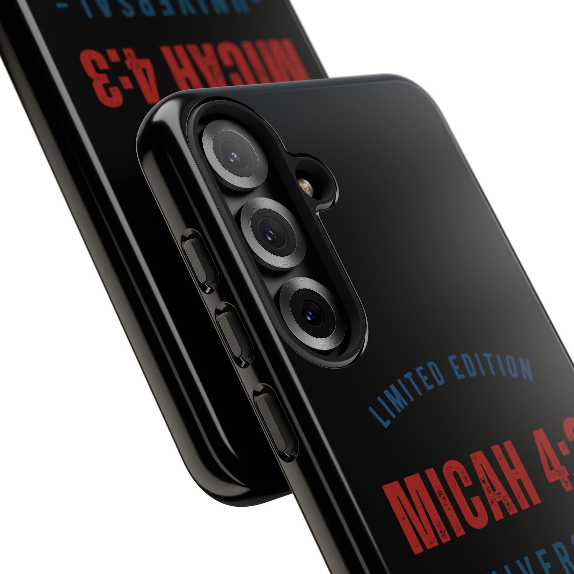 ⭐ Limited Edition Tough Phone Case, Inspirational Phone Cover, Micah 4:3 Design, Christian Gifts, Unique Cell Phone Accessory