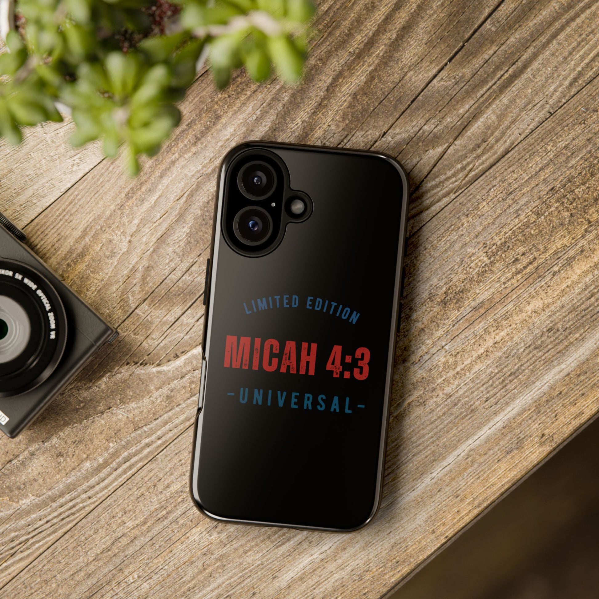 ⭐ Limited Edition Tough Phone Case, Inspirational Phone Cover, Micah 4:3 Design, Christian Gifts, Unique Cell Phone Accessory