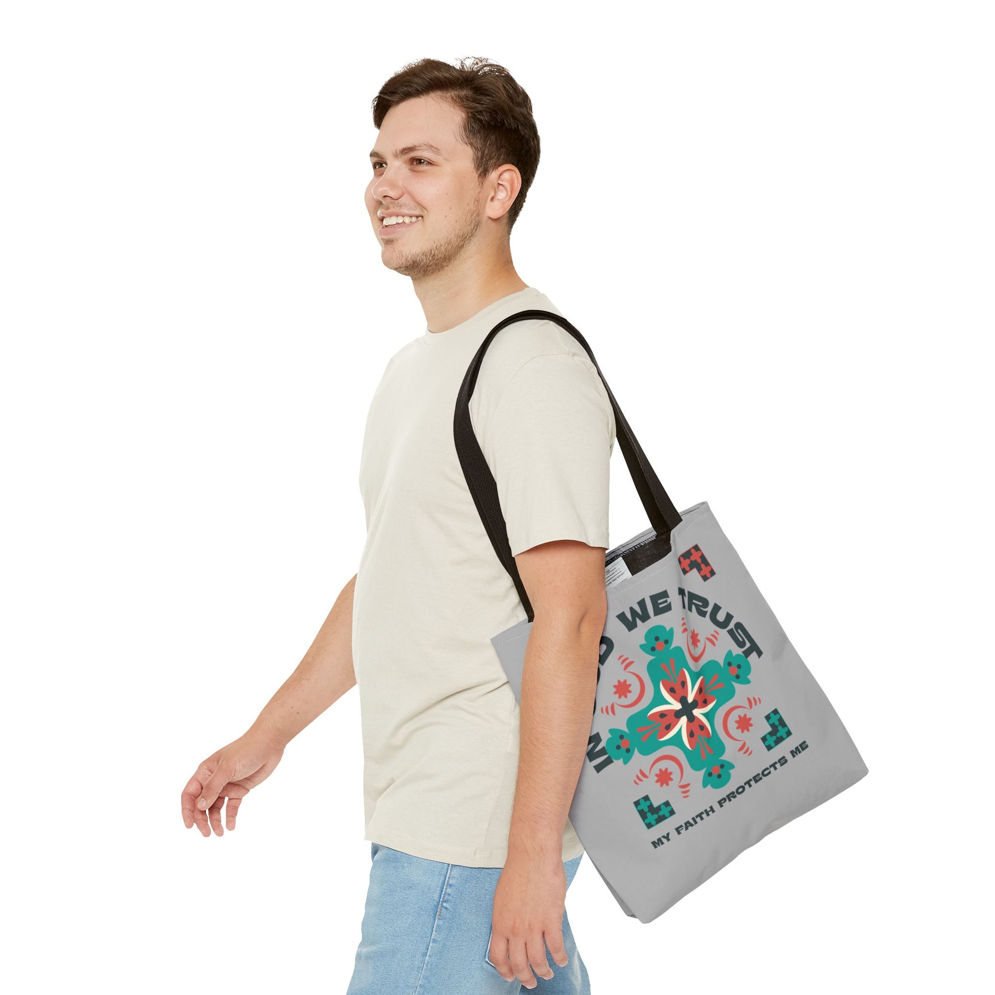 Faith-Inspired Tote Bag, Spiritual Shopper, Inspirational Gift, Religious Tote, Christian Accessory, Everyday Use