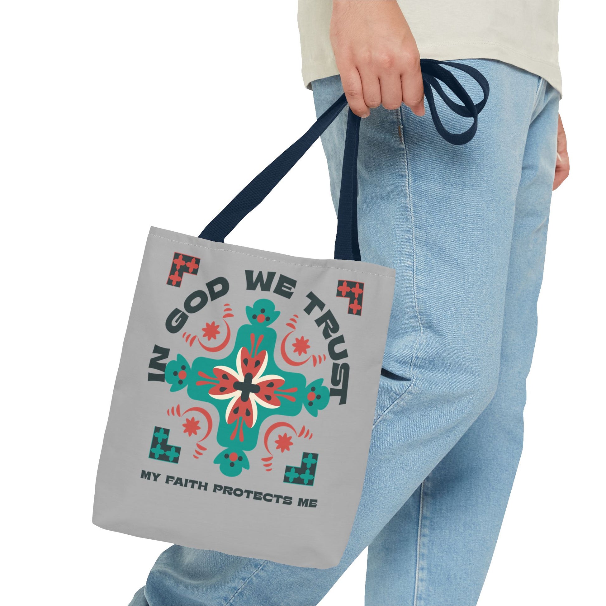 Faith-Inspired Tote Bag, Spiritual Shopper, Inspirational Gift, Religious Tote, Christian Accessory, Everyday Use