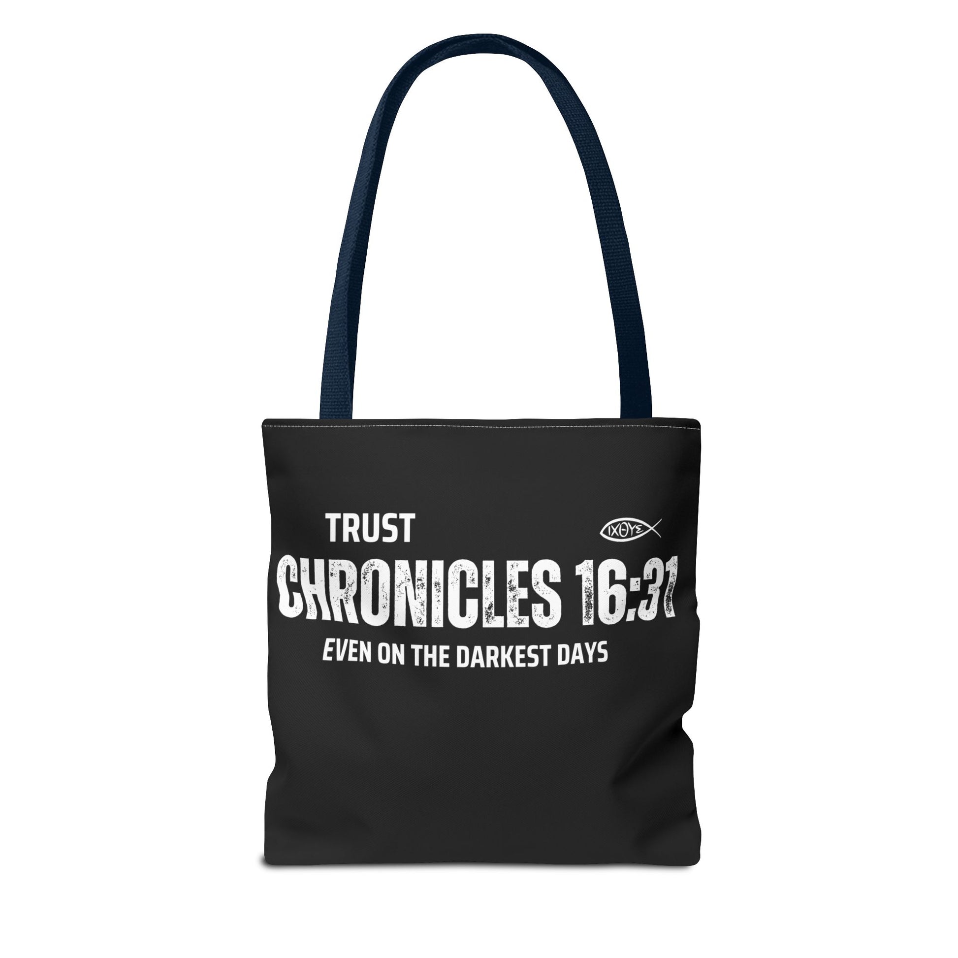 Inspirational Tote Bag - Trust Chronicles 16:31, Faith-themed Gift, Bible Verse Tote, Motivational Shopping Bag, Christian Message Accessory