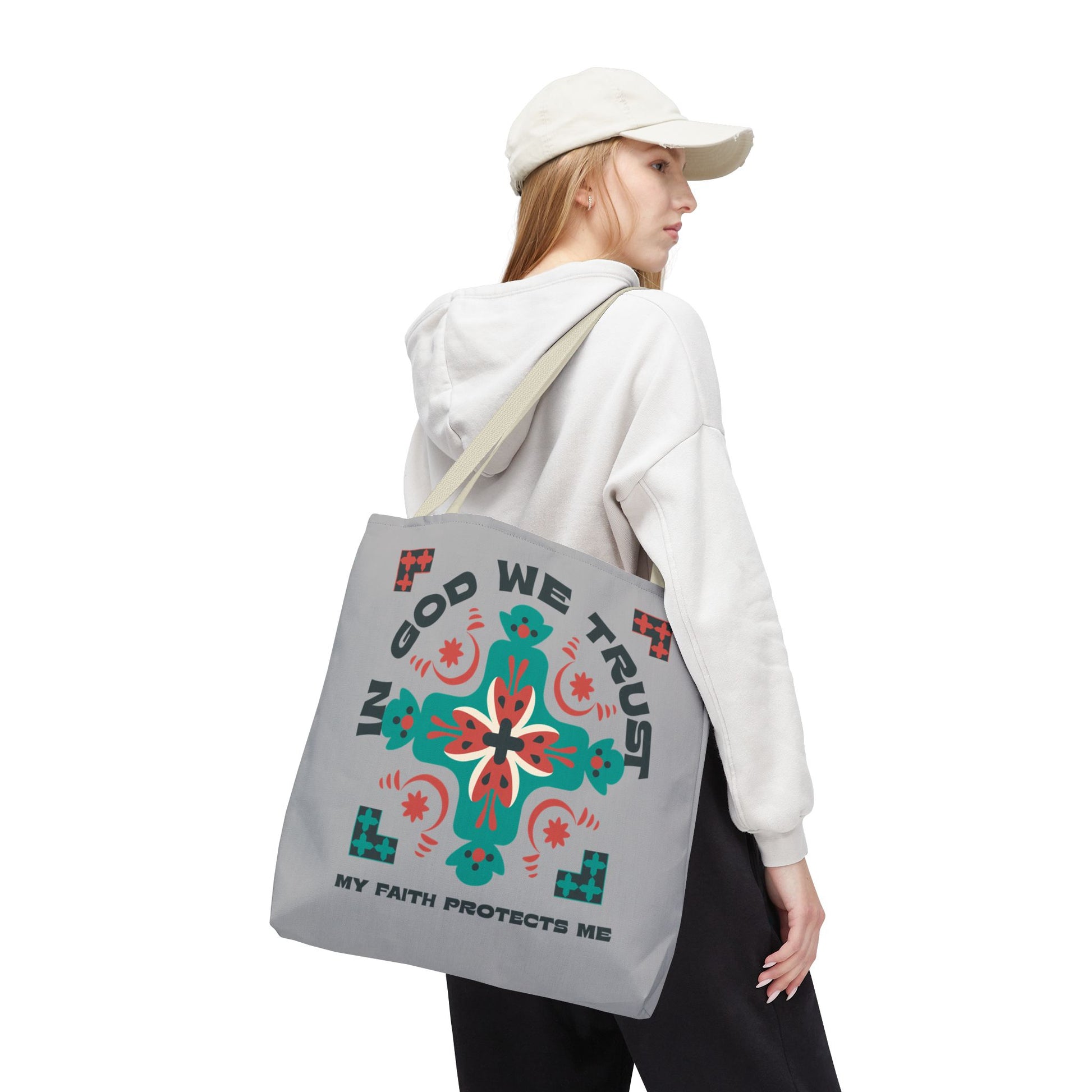 Faith-Inspired Tote Bag, Spiritual Shopper, Inspirational Gift, Religious Tote, Christian Accessory, Everyday Use