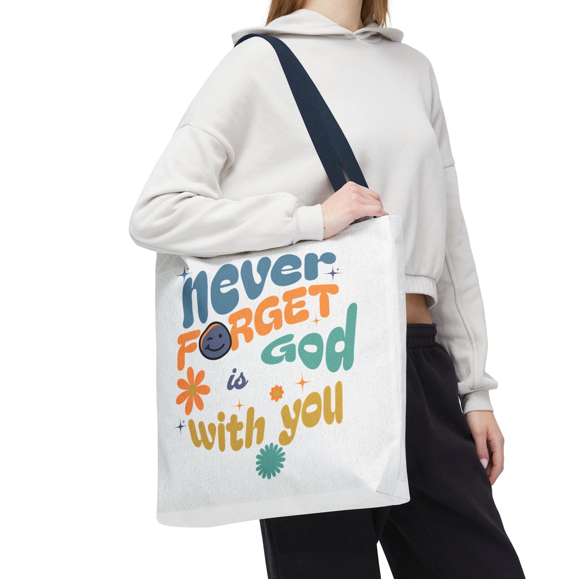 ⭐ Never Forget Tote Bag – Deuteronomy 31:6