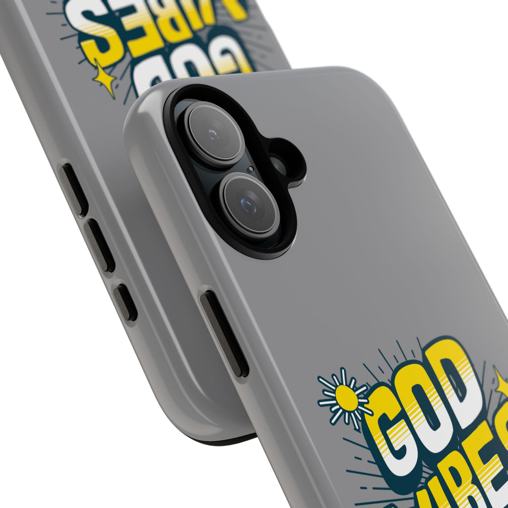 God Vibes Only Phone Case - Inspirational Tough Case, Positive Message Cover, Gift for Faith, Spirituality, Encouragement