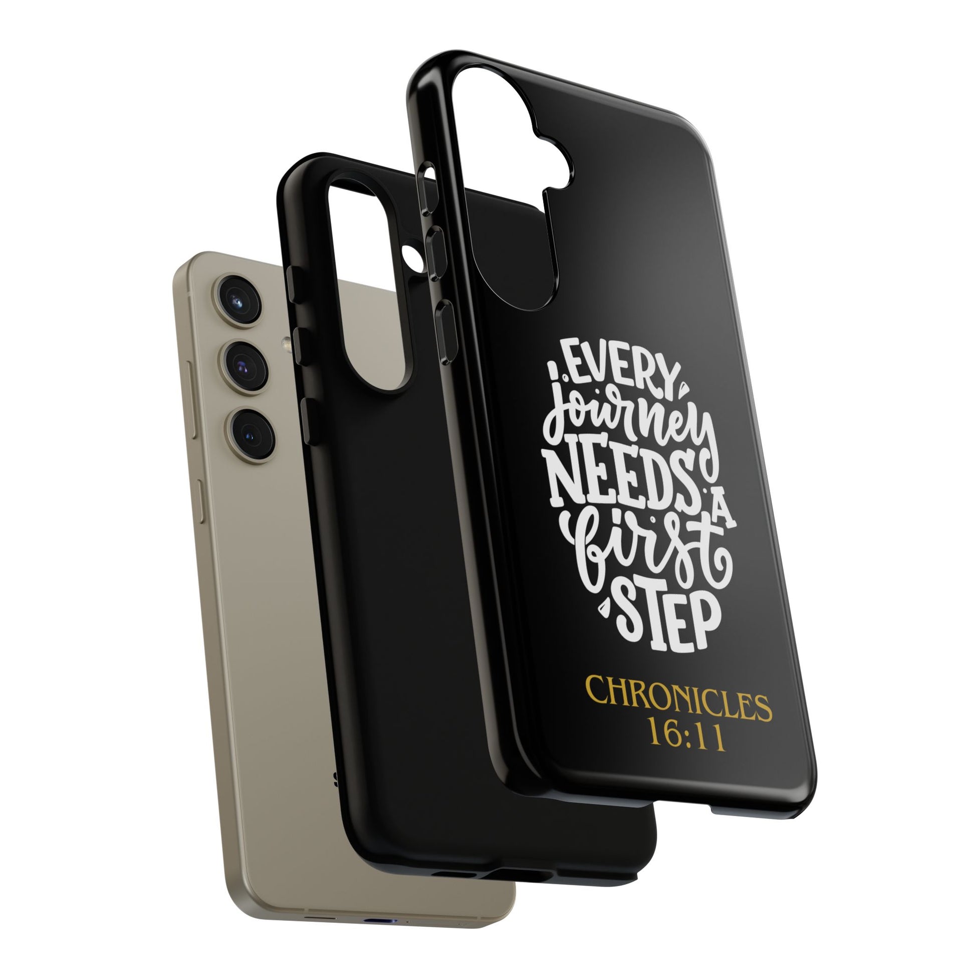 ⭐ Every Journey Needs a First Step 1 Chronicles 16:11 Phone Case