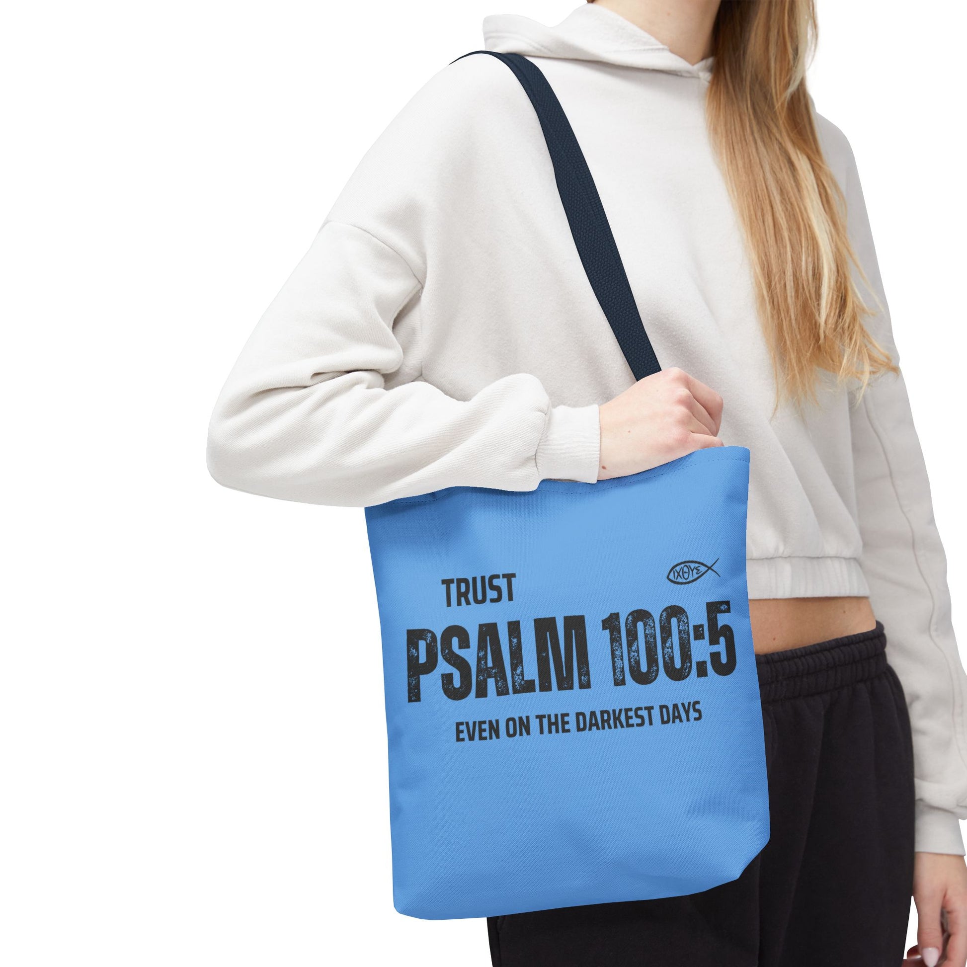 Inspirational Tote Bag - Trust Psalm 100:5, Faithful Christian Gift, Encouragement Accessory, Sustainable Shopping Bag, Inspirational [...]