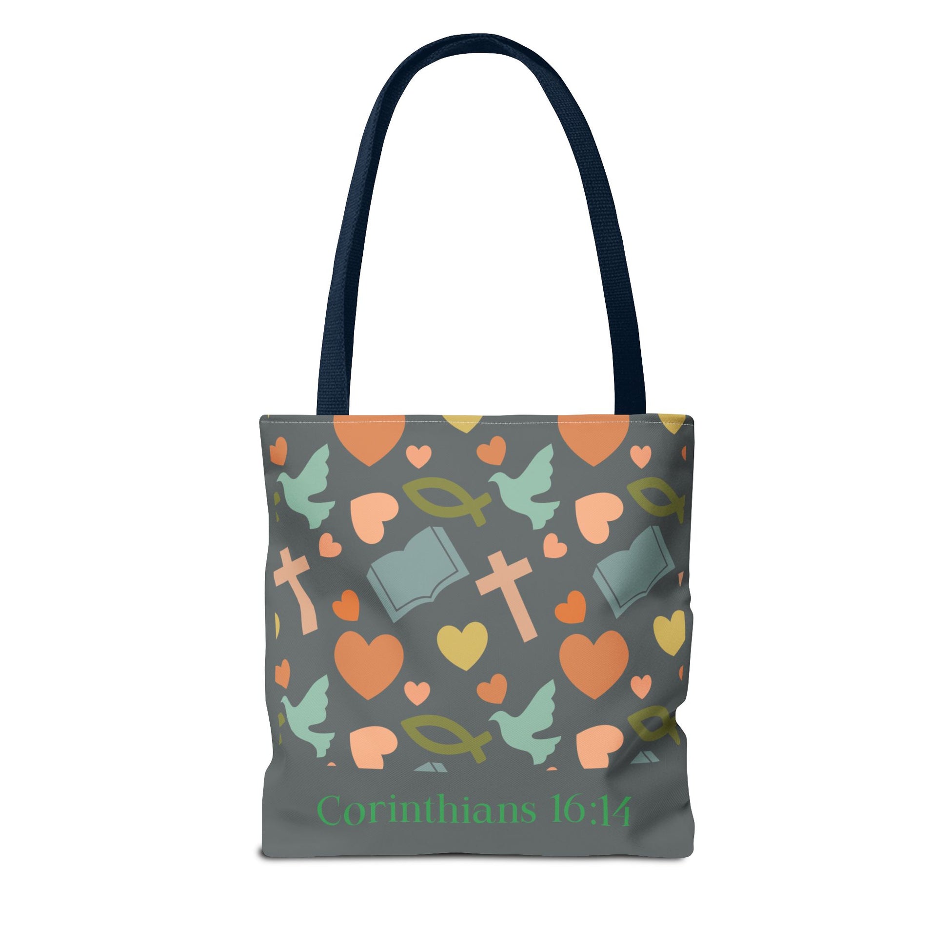 Inspirational Tote Bag - Faith, Love, Hope, Gift for Her, Spiritual Accessories, Bible Verse Tote