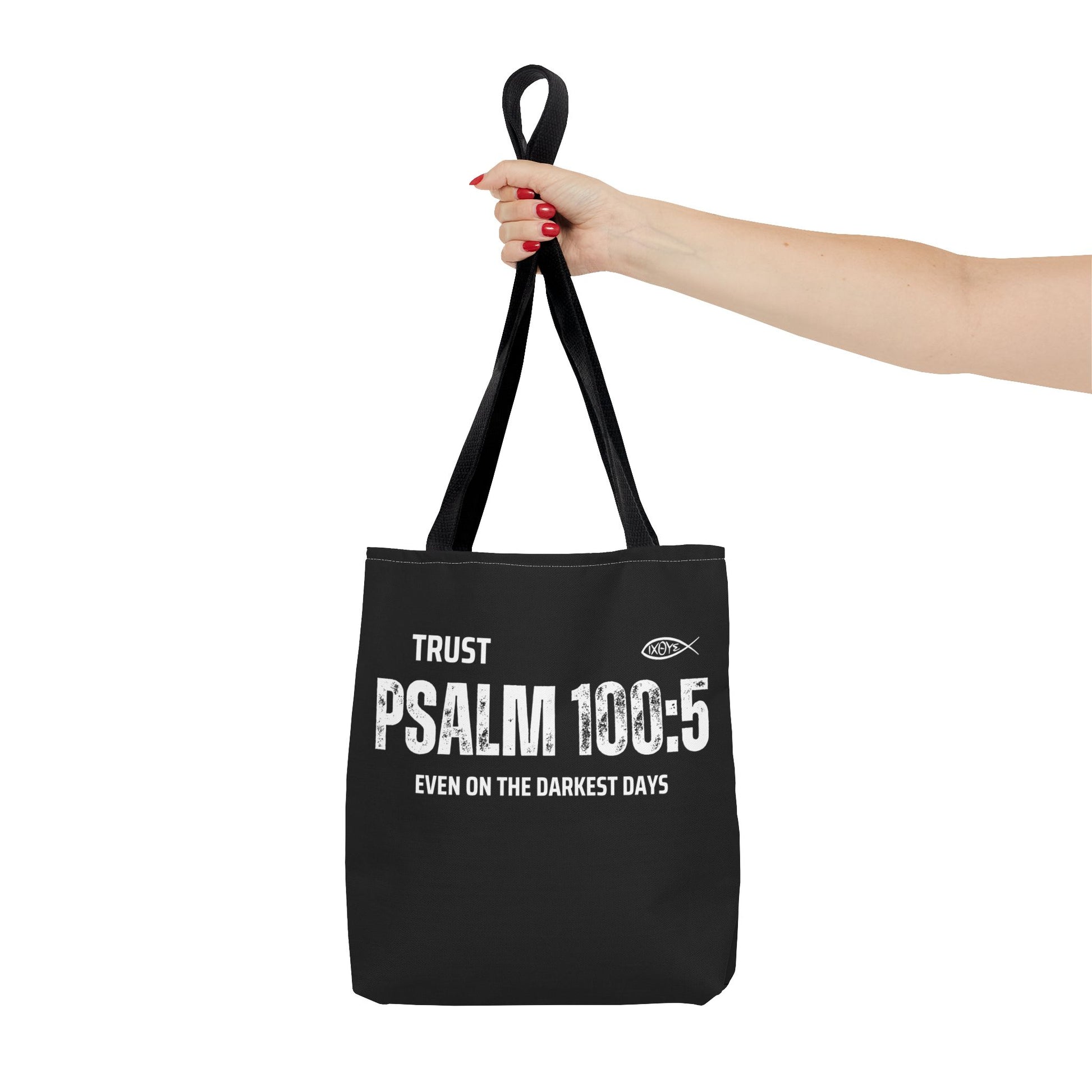 Trust Psalm 100:5 Inspirational Tote Bag, Motivational Shopping Bag, Faith-Based Gift, Christian Bag, Everyday Use Tote