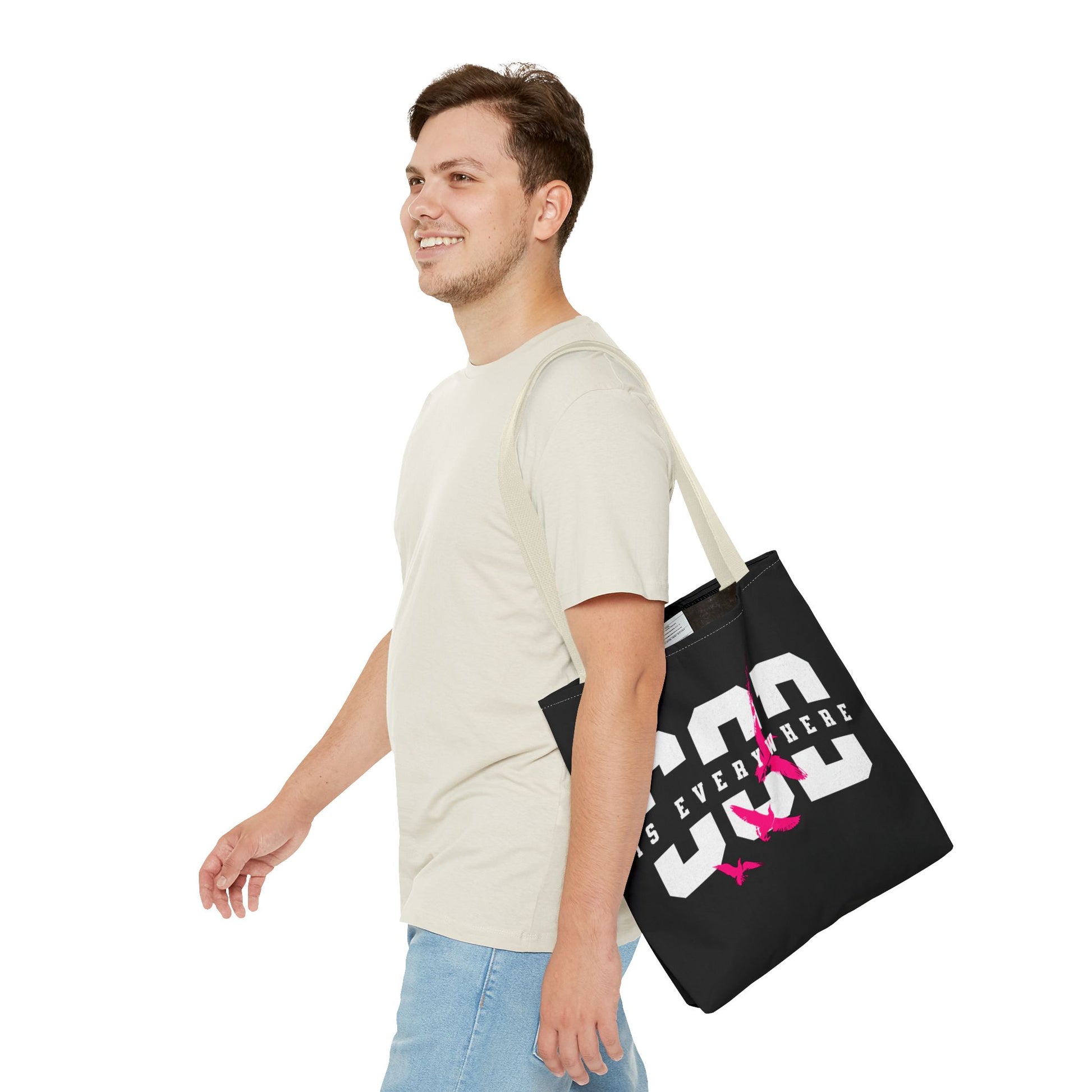 Stylish Tote Bag with Inspirational Design, Eco-Friendly Shopping Bag, Trendy Beach Bag, Gift for Friends, Motivational Everyday Use