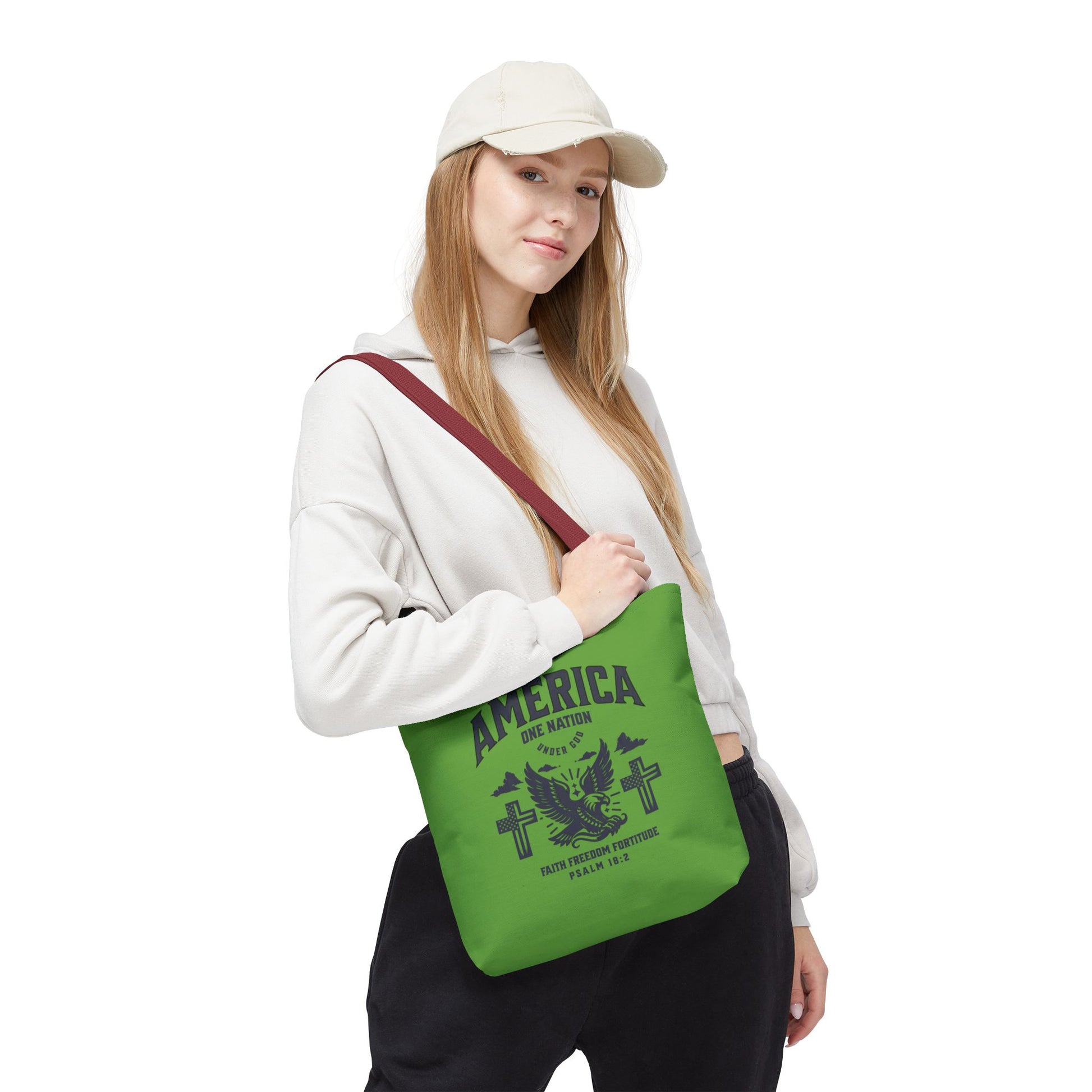 ⭐ America Faith Tote Bag – Bold Patriotic & Faith Statement