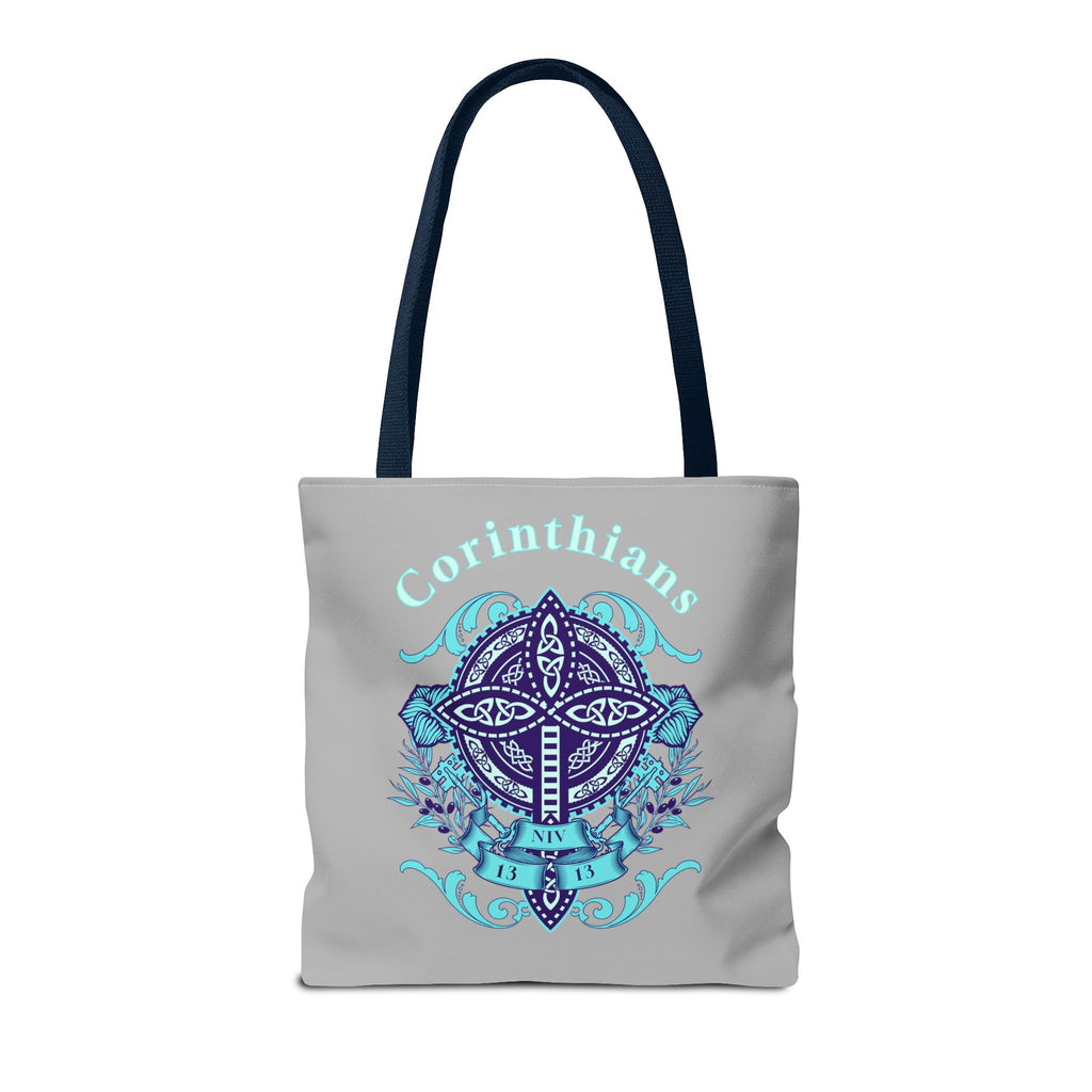 ⭐ Corinthians Cross Tote Bag – Celtic Faith-Inspired Carryall