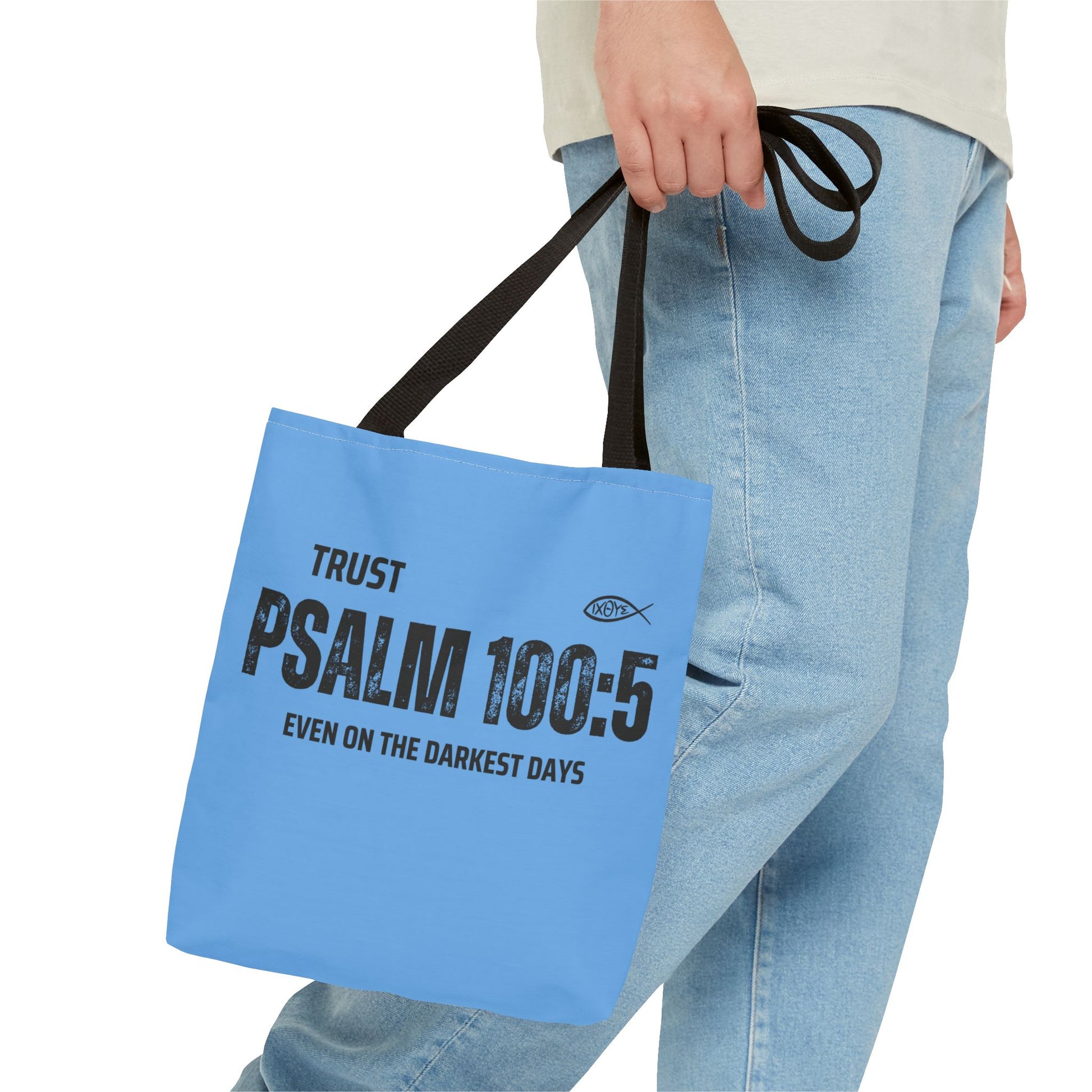 Inspirational Tote Bag - Trust Psalm 100:5, Faithful Christian Gift, Encouragement Accessory, Sustainable Shopping Bag, Inspirational [...]