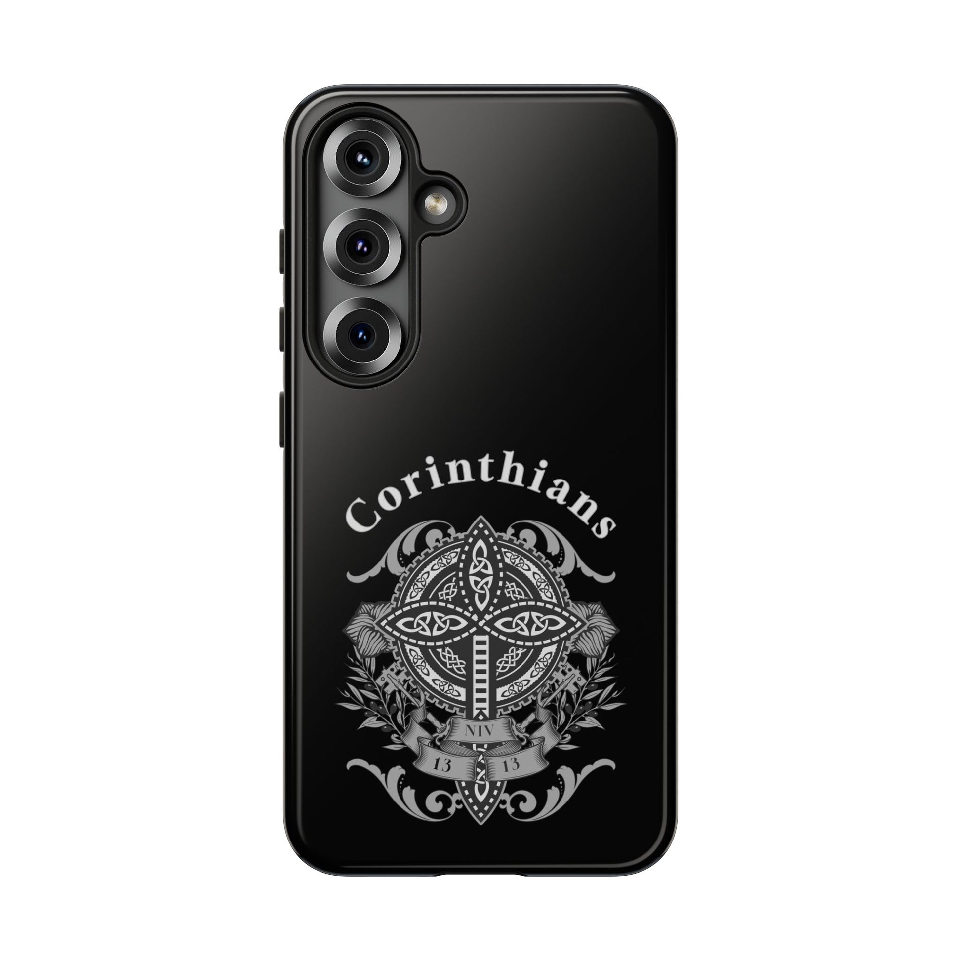 Corinthians Tough Case: Durable Phone Protection, Christian Gift, Unique Design, Trendy Accessory, Faith-Based Style