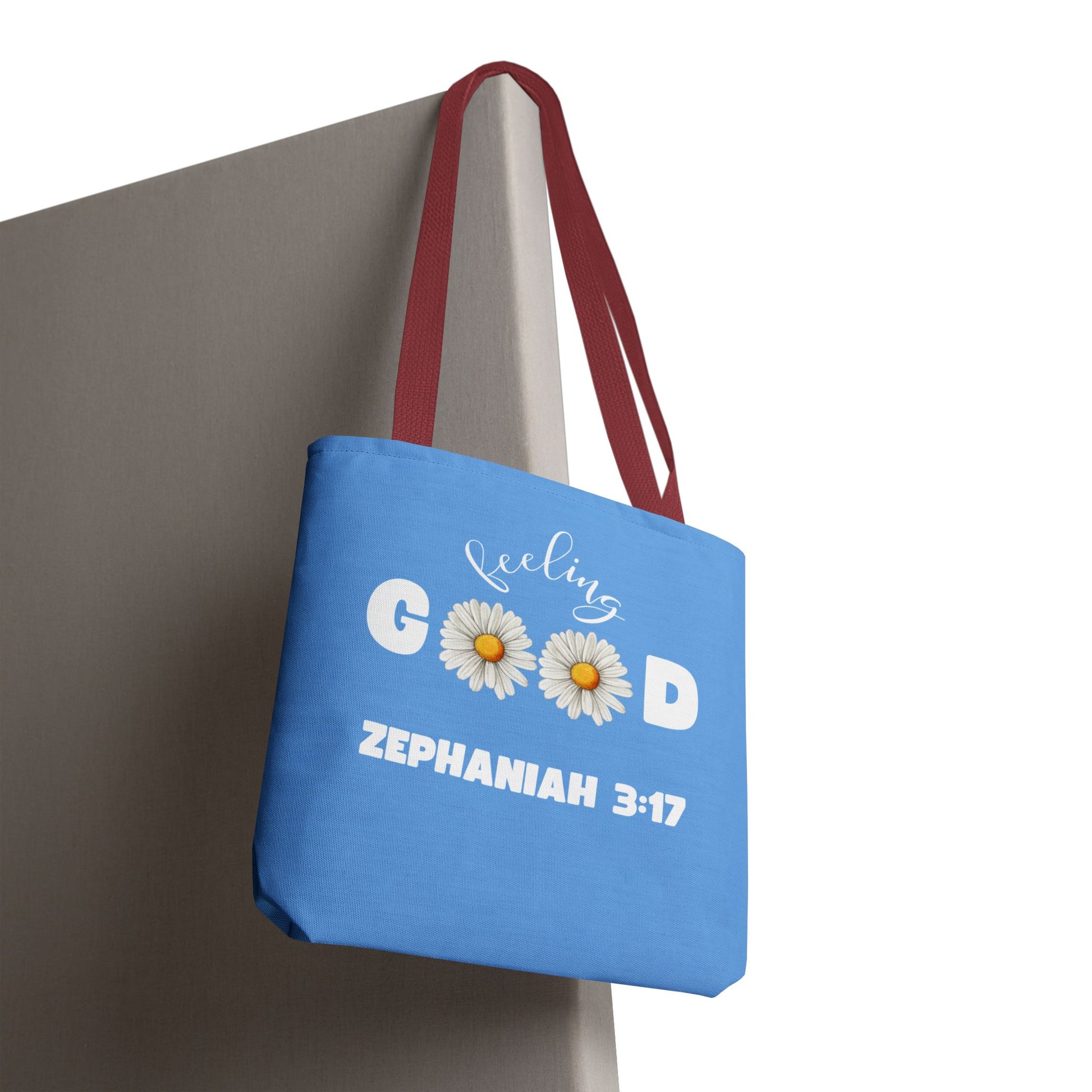 Inspirational Tote Bag - Feeling Good, Floral Design, Scripture Quote, Motivational Gift, Everyday Use, Church Events