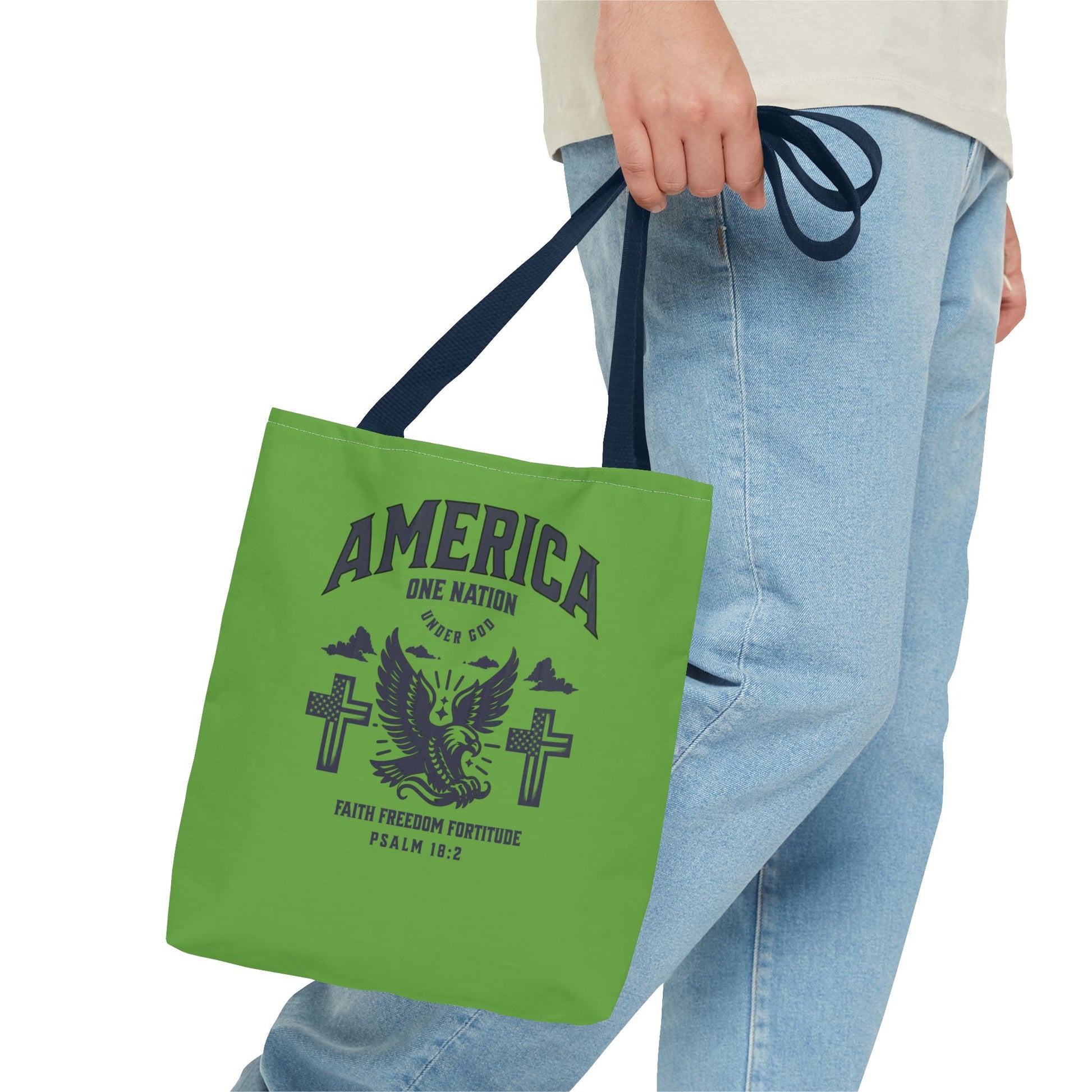 ⭐ America Faith Tote Bag – Bold Patriotic & Faith Statement