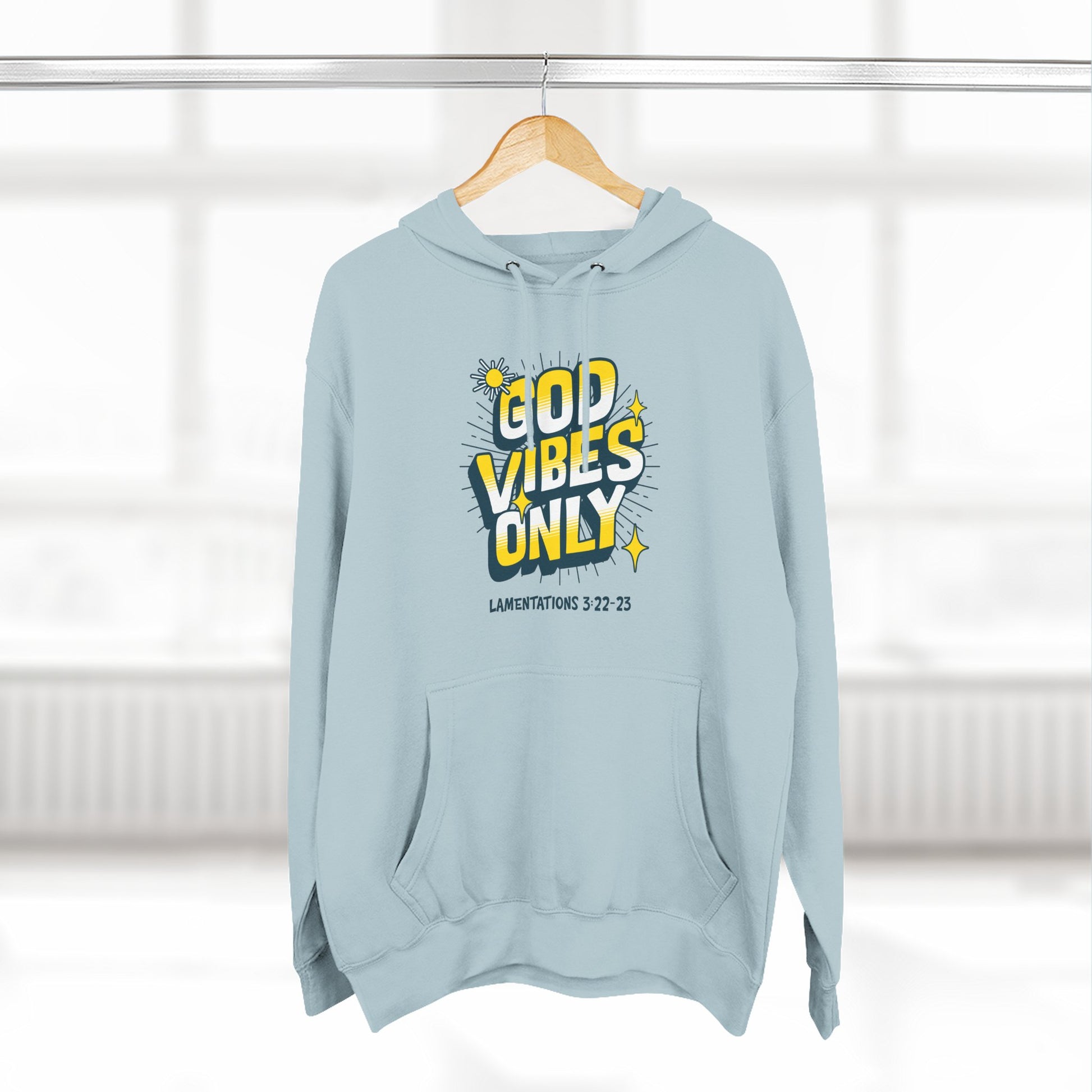 God Vibes Only Hoodie, Soft Fleece Sweatshirt, Inspirational Apparel, Unisex Hoodie Gift, Cozy Casual Wear