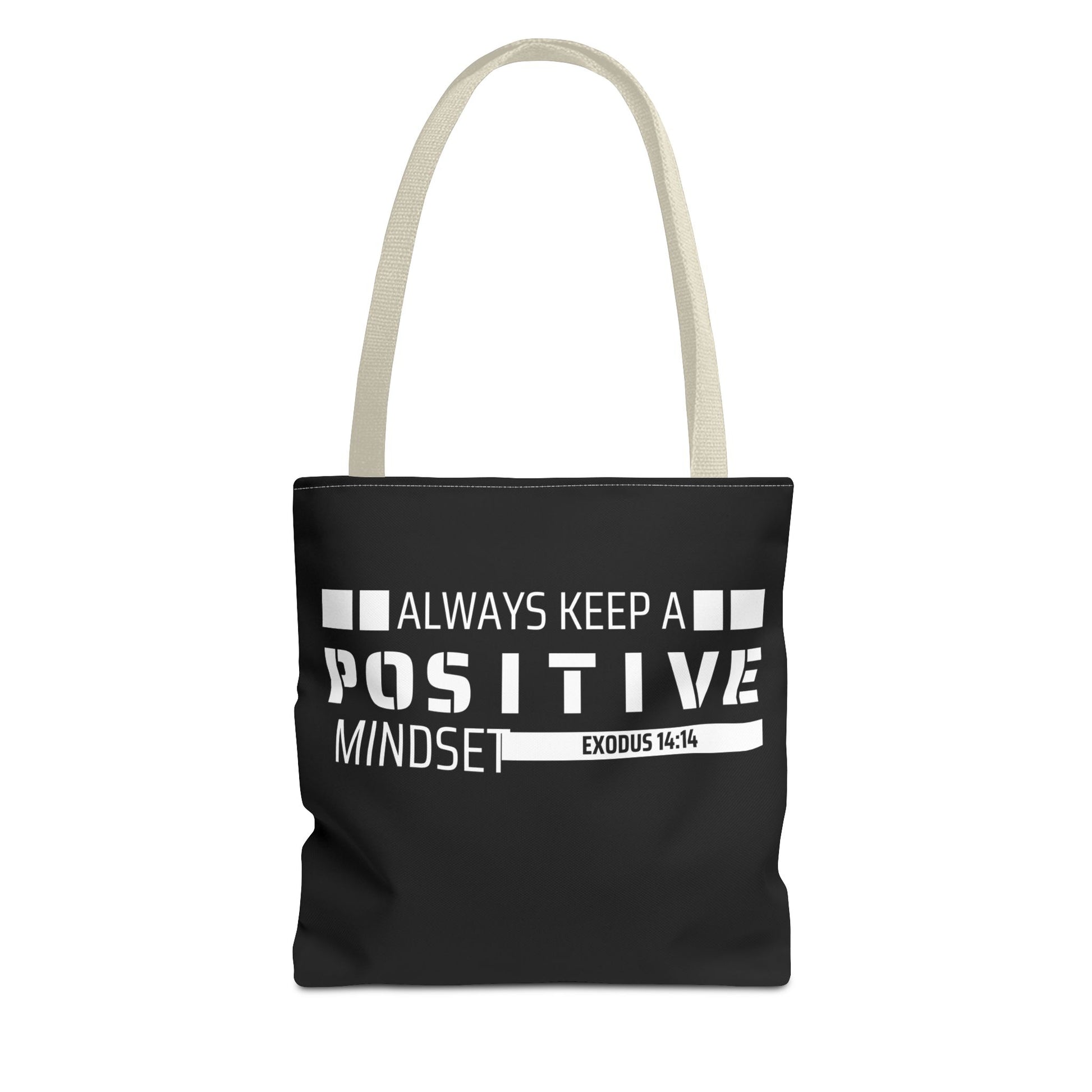 Always Keep A Positive Mindset Tote Bag, Inspirational Bag, Eco-Friendly Carryall, Motivational Gift, Affirmation Tote, Daily Reminder