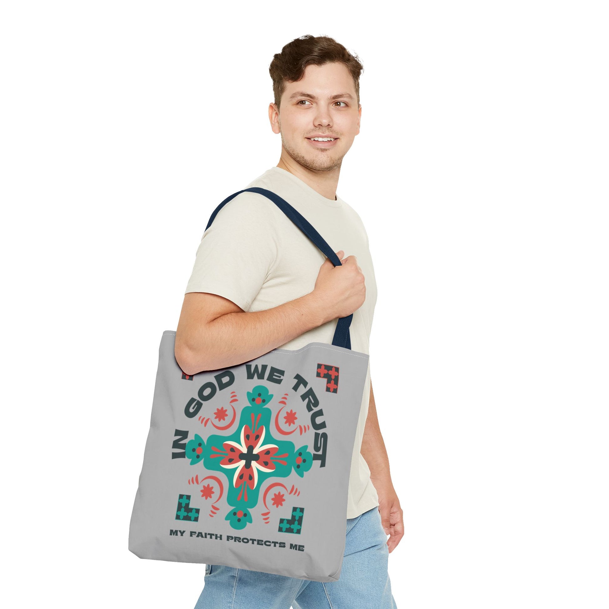 Faith-Inspired Tote Bag, Spiritual Shopper, Inspirational Gift, Religious Tote, Christian Accessory, Everyday Use