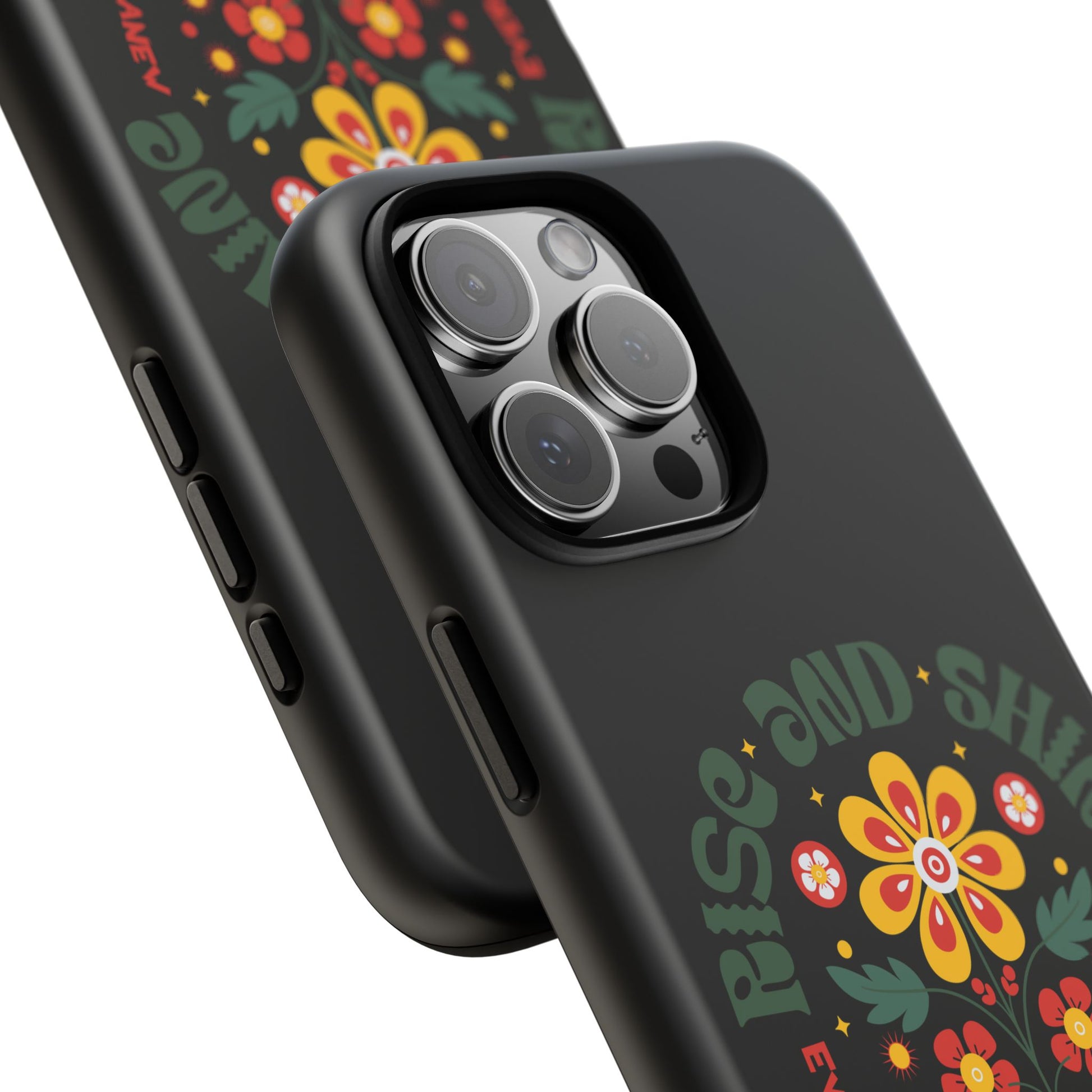 Floral "Rise and Shine" Galatians 6:9 Phone Case – Motivational Christian Gift