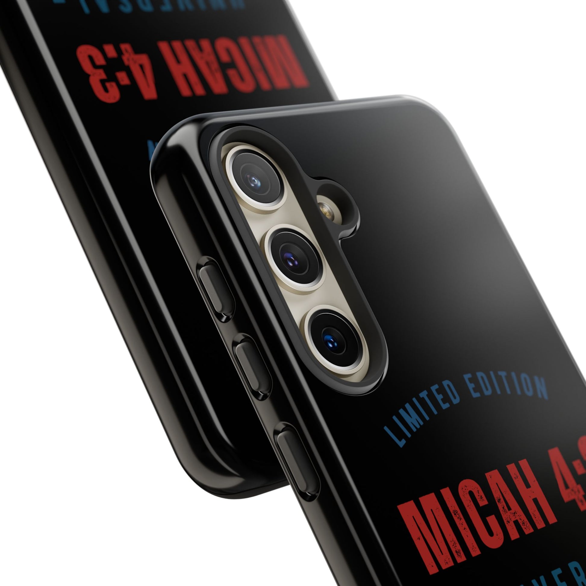 ⭐ Limited Edition Tough Phone Case, Inspirational Phone Cover, Micah 4:3 Design, Christian Gifts, Unique Cell Phone Accessory