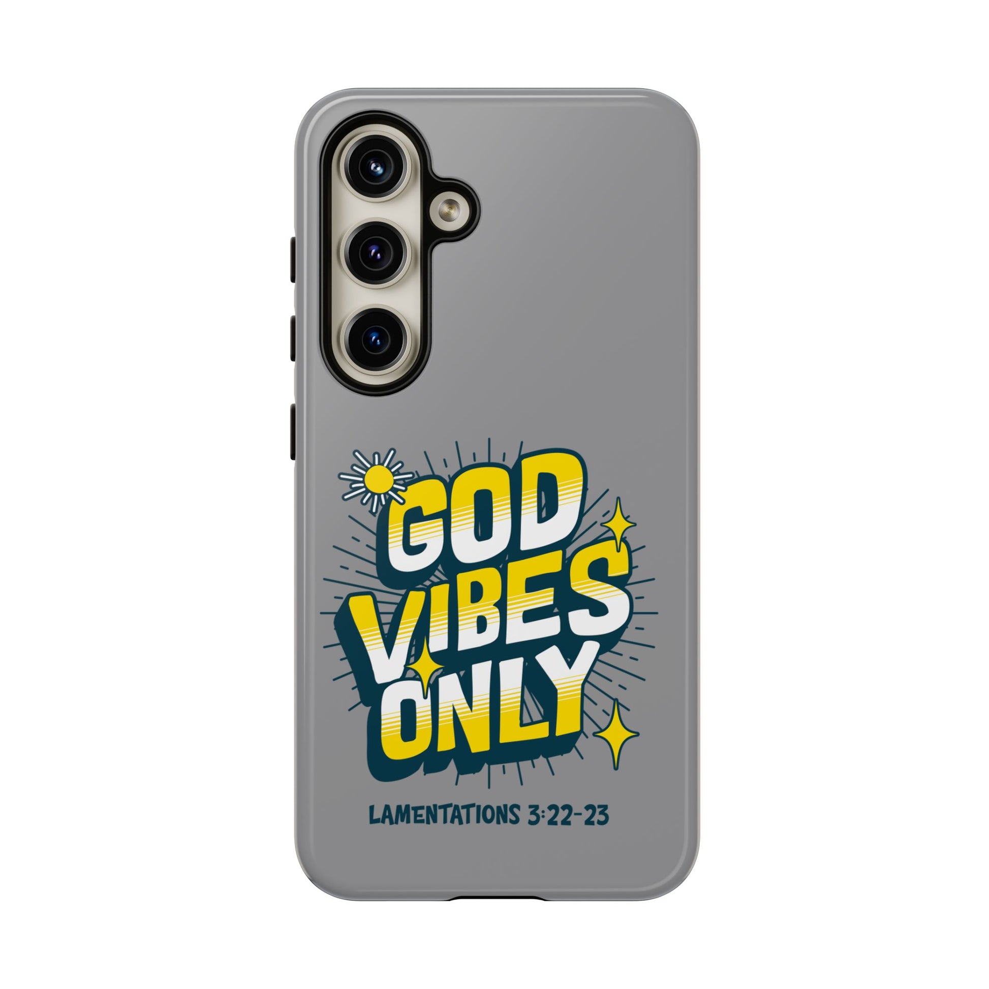 God Vibes Only Phone Case - Inspirational Tough Case, Positive Message Cover, Gift for Faith, Spirituality, Encouragement
