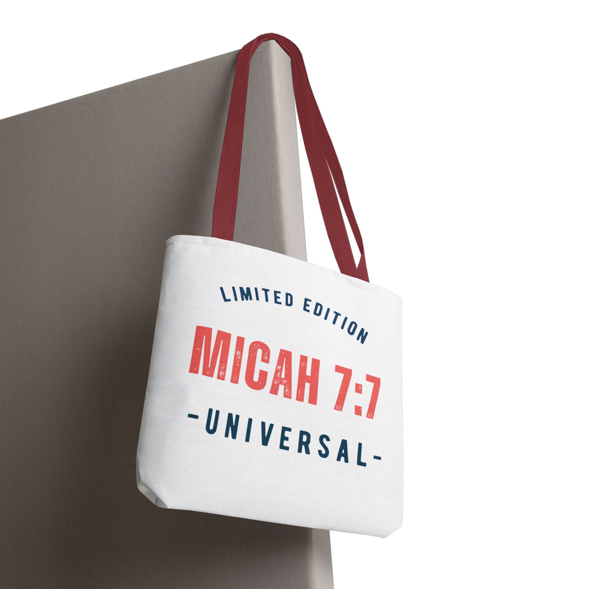 Limited Edition Inspirational Tote Bag - Micah 7:1, Motivational Carryall, Christian Gift, Everyday Tote, Reusable Shopping Bag