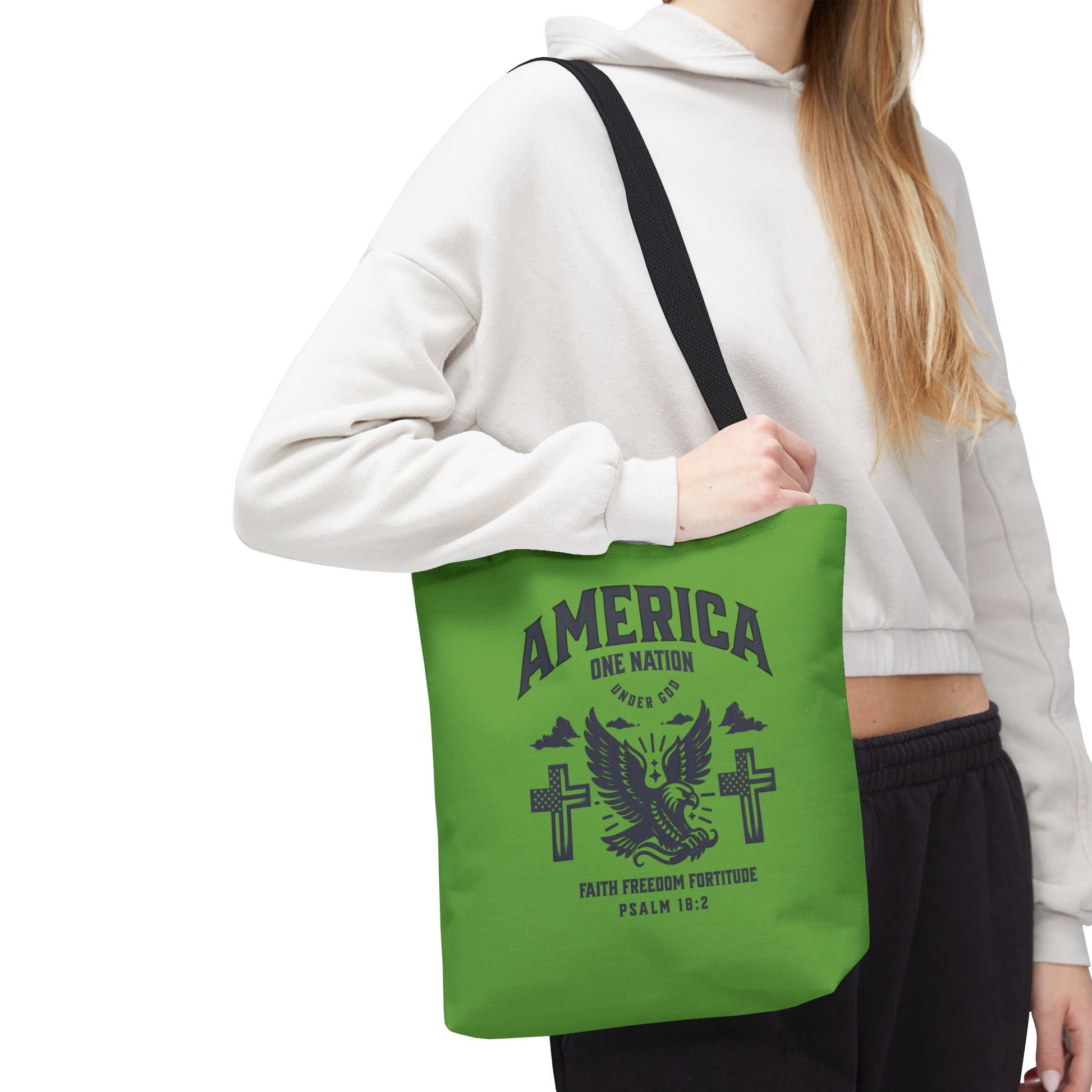 ⭐ America Faith Tote Bag – Bold Patriotic & Faith Statement