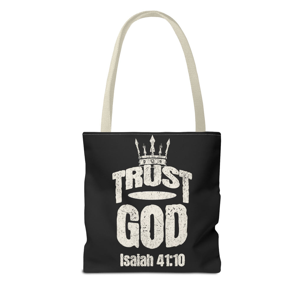 ✝️ Trust God – Isaiah 41:10 Christian Tote Bag