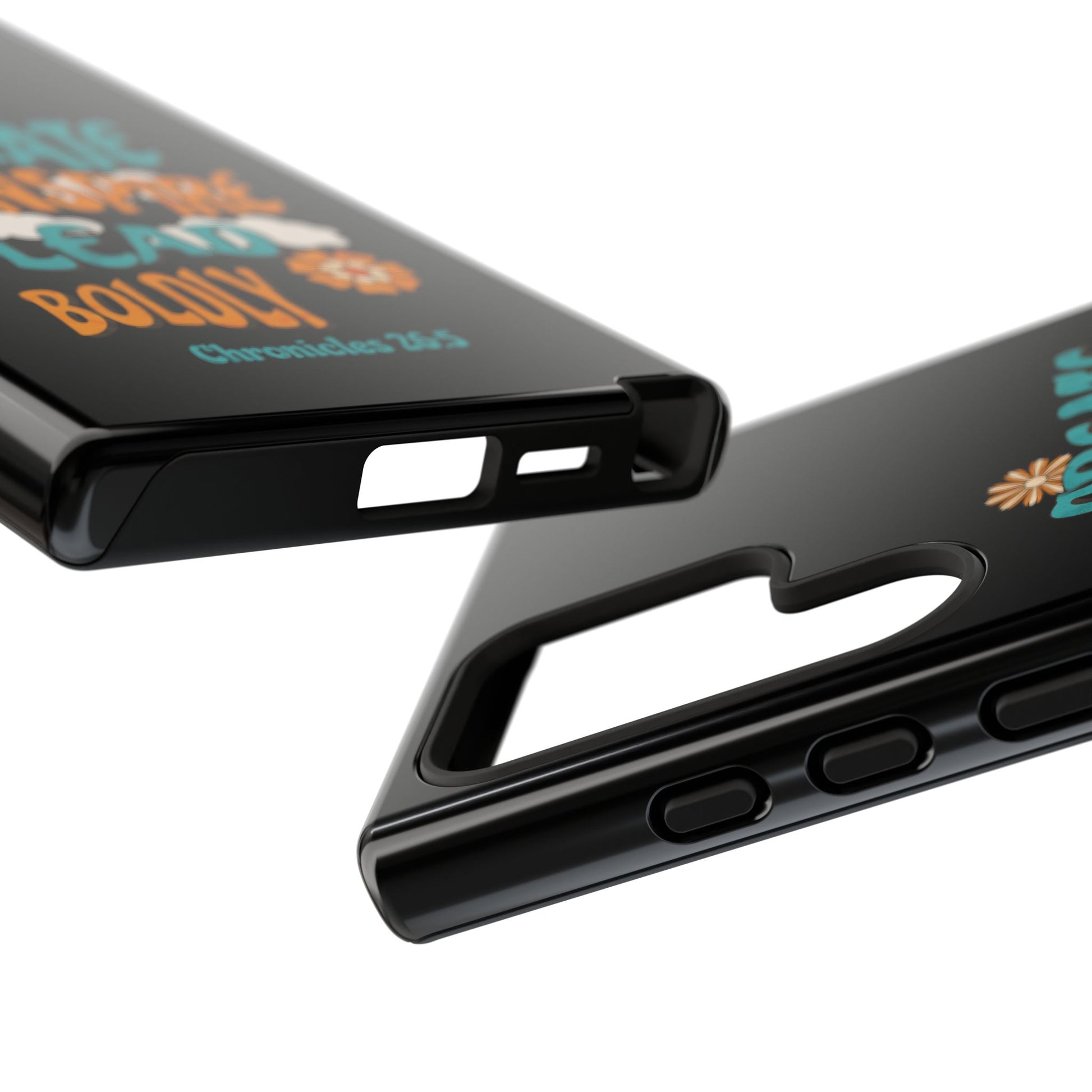 Bold Inspirational Phone Case, Create Inspire Lead Case, Gift for Creatives, Motivational Accessory, Flower Design, Custom Phone Cover