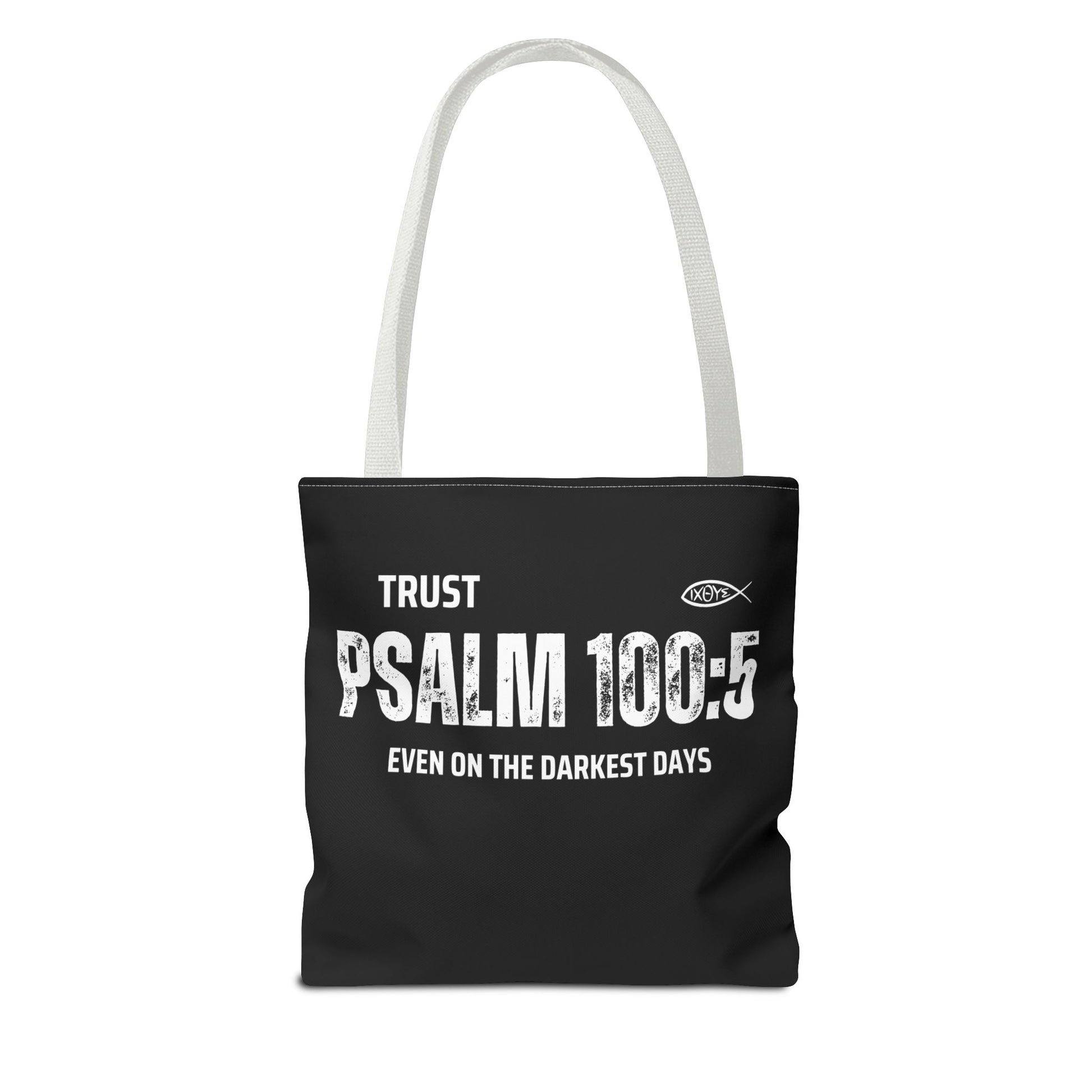 Trust Psalm 100:5 Inspirational Tote Bag, Motivational Shopping Bag, Faith-Based Gift, Christian Bag, Everyday Use Tote