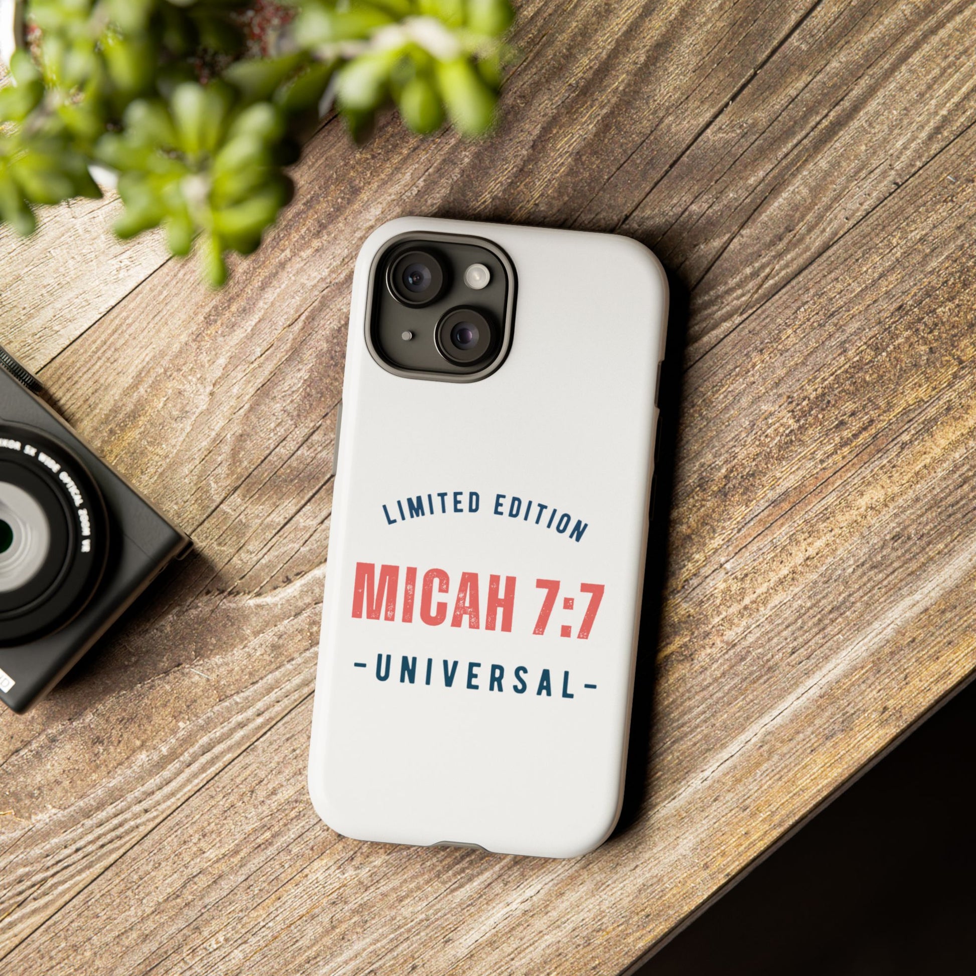 ⭐ Micah 7:7 Limited Edition Phone Case | Inspirational Gift | Tough Protective Case for Christians | Bible Verse Merchandise