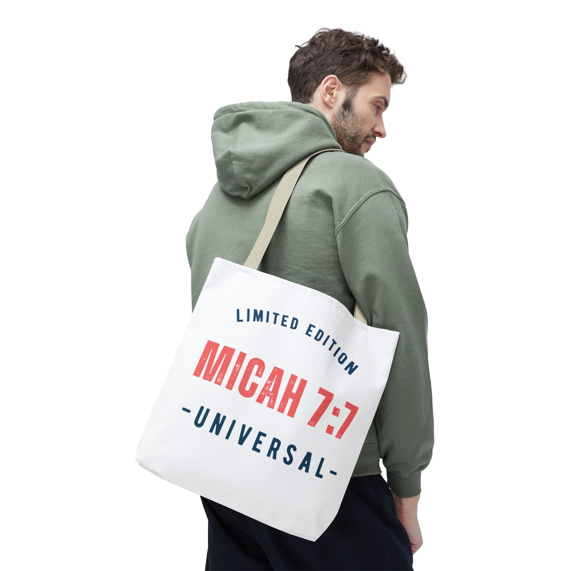 Limited Edition Inspirational Tote Bag - Micah 7:1, Motivational Carryall, Christian Gift, Everyday Tote, Reusable Shopping Bag